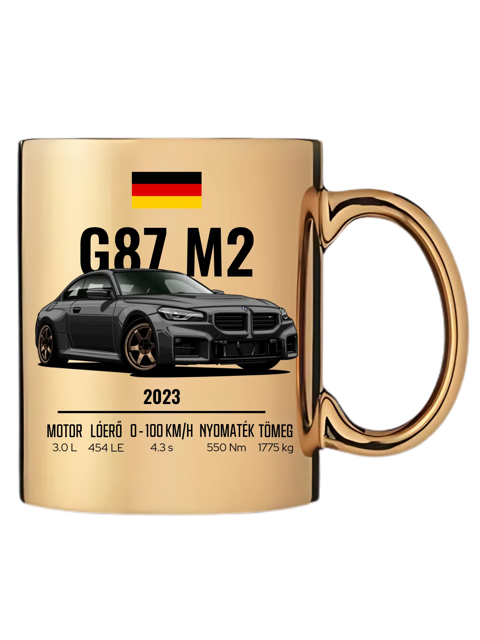 Autó illusztráció - G87 M2 73. - Egyedi személyre szabható bögre