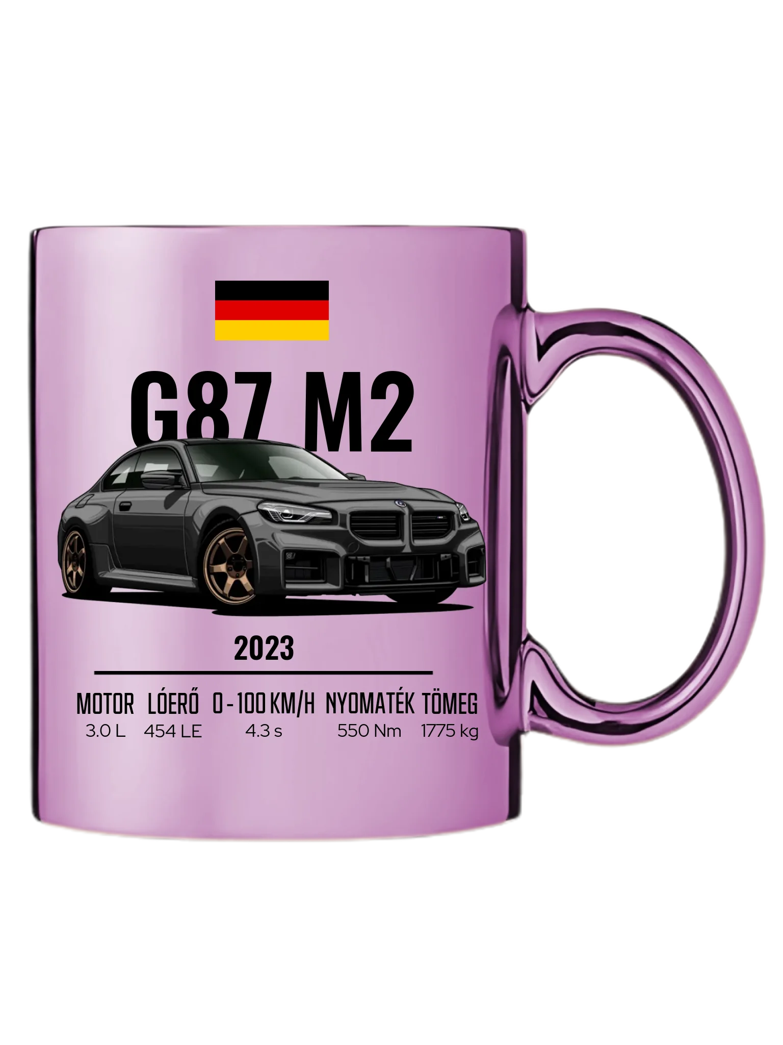 Autó illusztráció - G87 M2 73. - Egyedi személyre szabható bögre