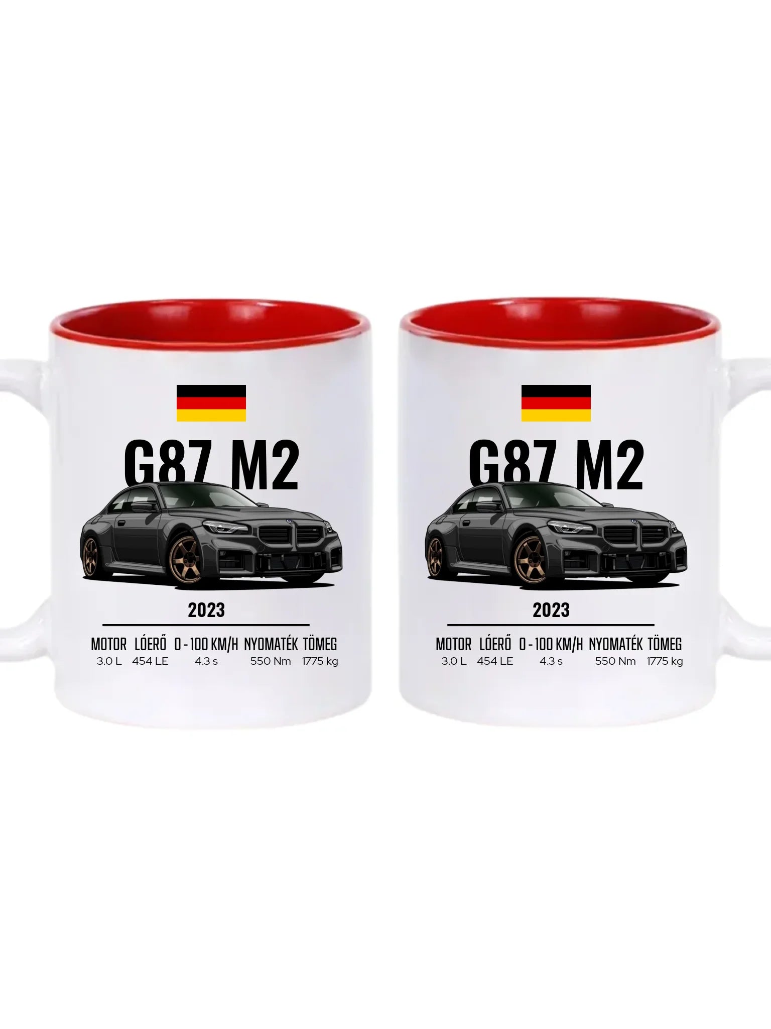 Autó illusztráció - G87 M2 73. - Egyedi személyre szabható bögre