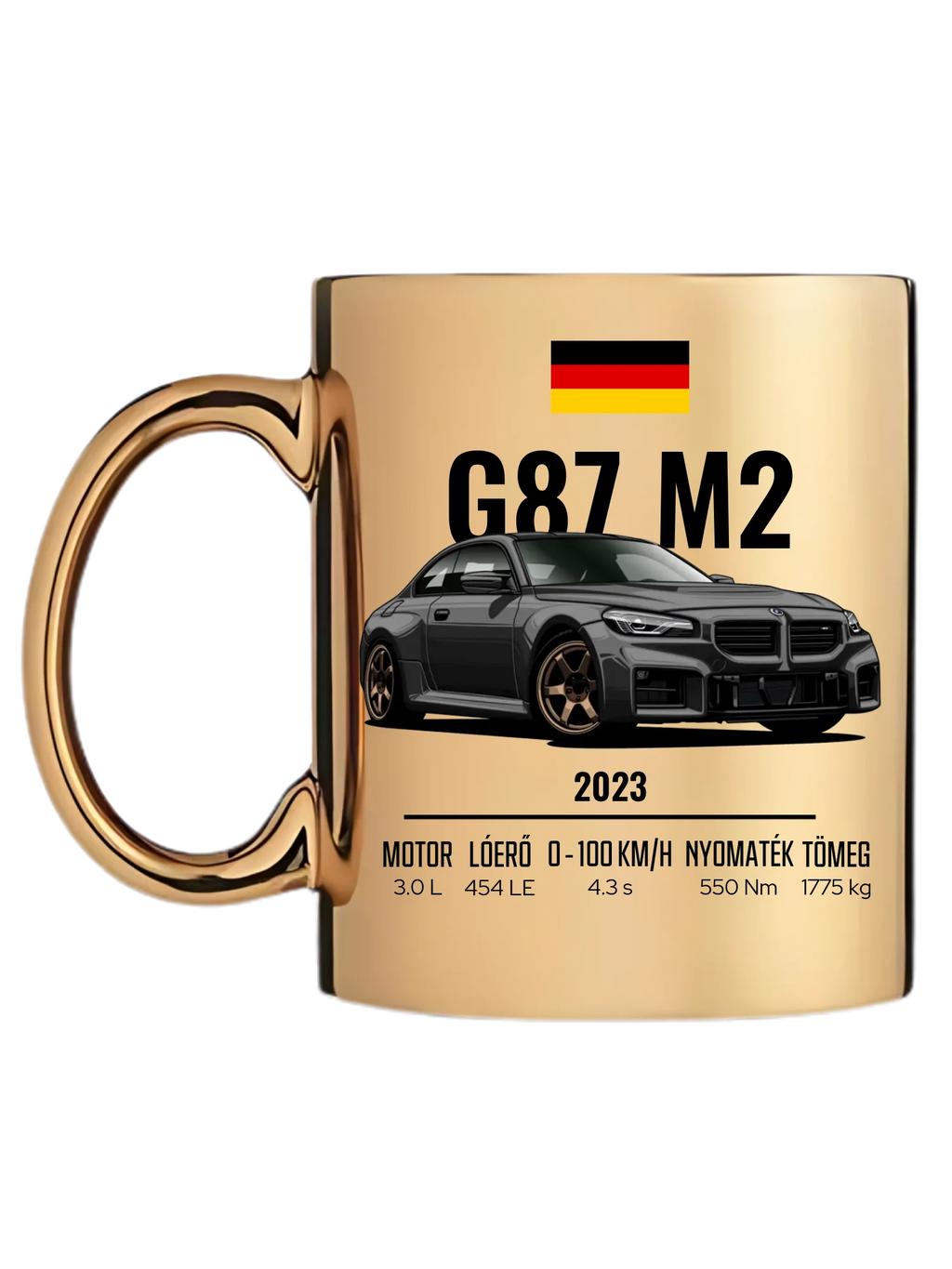 Autó illusztráció - G87 M2 73. - Egyedi személyre szabható bögre