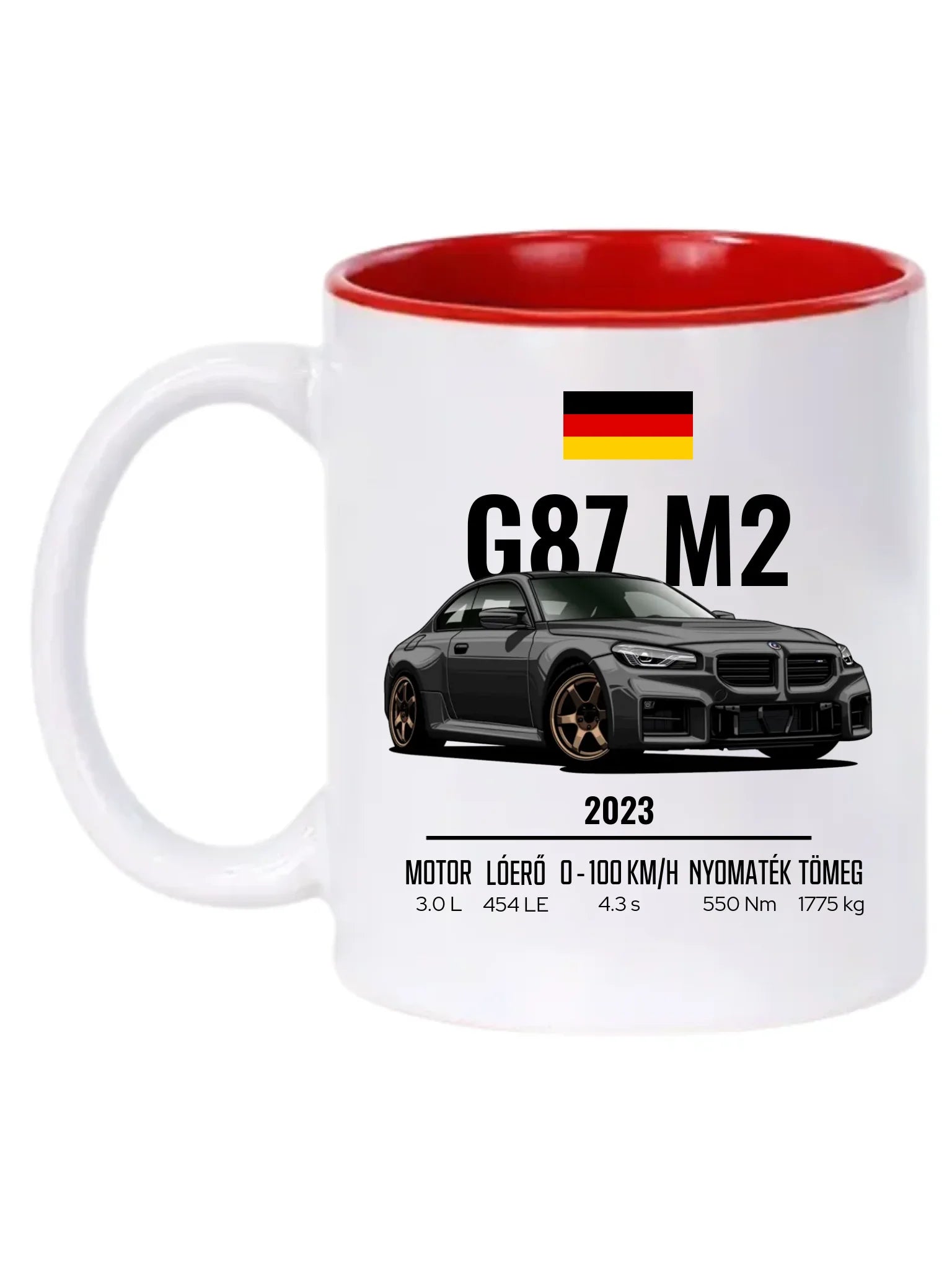 Autó illusztráció - G87 M2 73. - Egyedi személyre szabható bögre