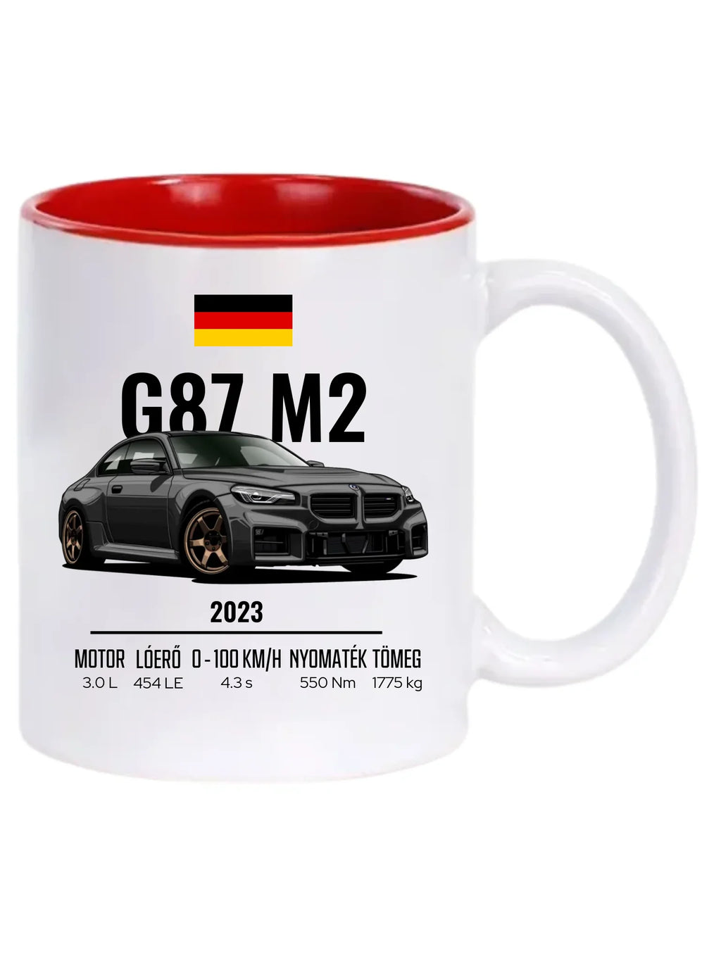 Autó illusztráció - G87 M2 73. - Egyedi személyre szabható bögre