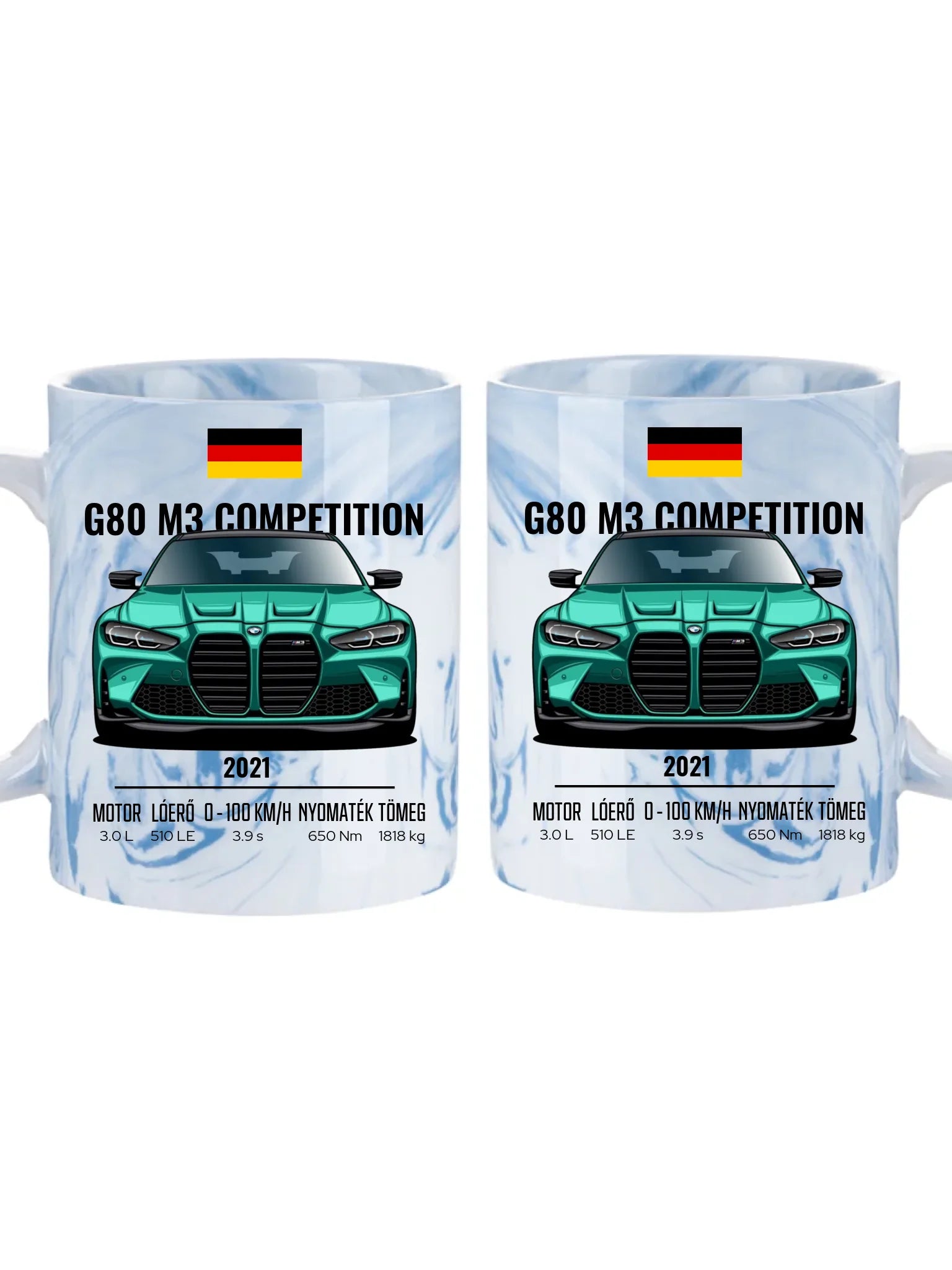 Autó illusztráció - G80 M3 Competition 74. - Egyedi személyre szabható bögre