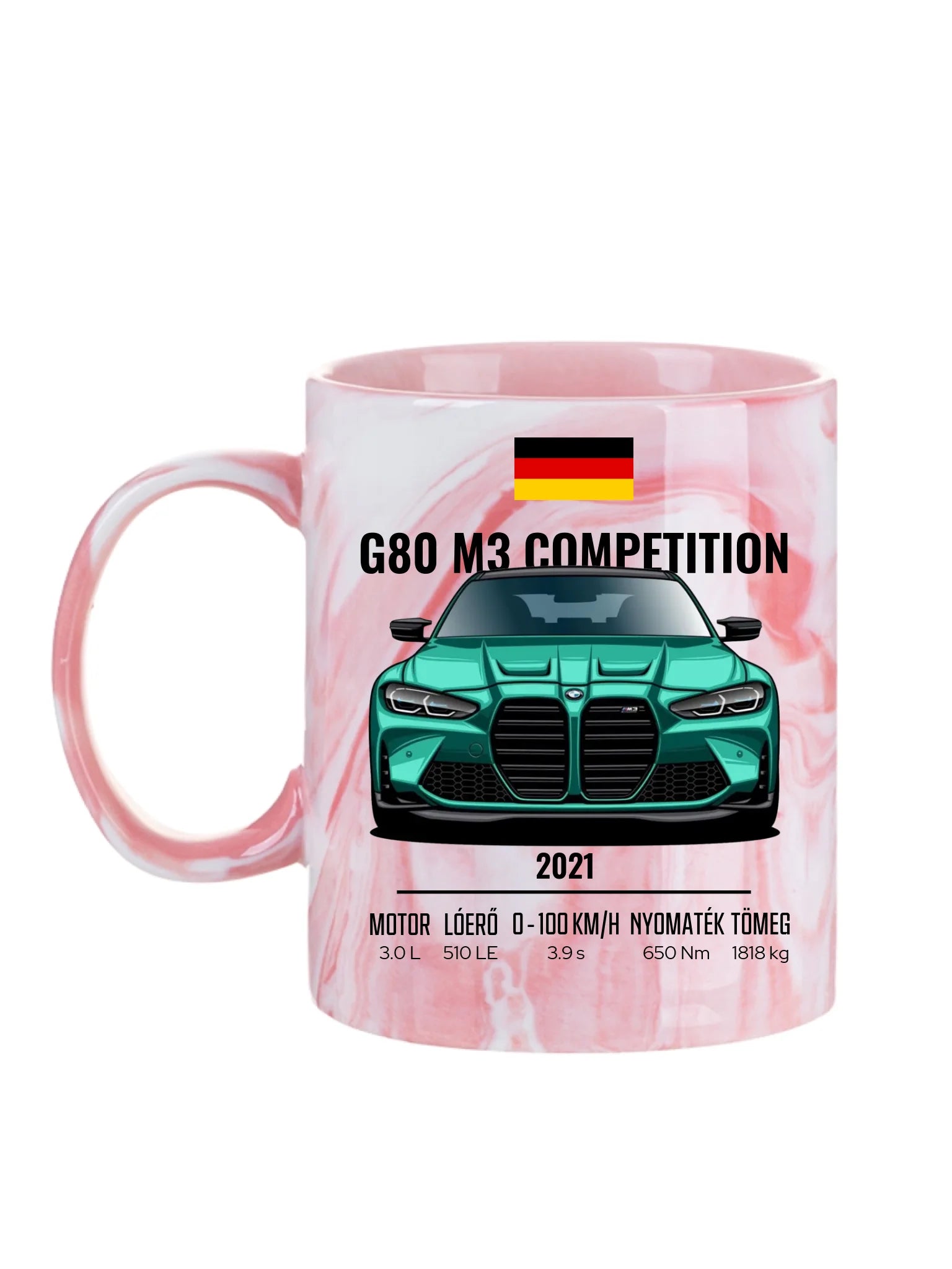 Autó illusztráció - G80 M3 Competition 74. - Egyedi személyre szabható bögre