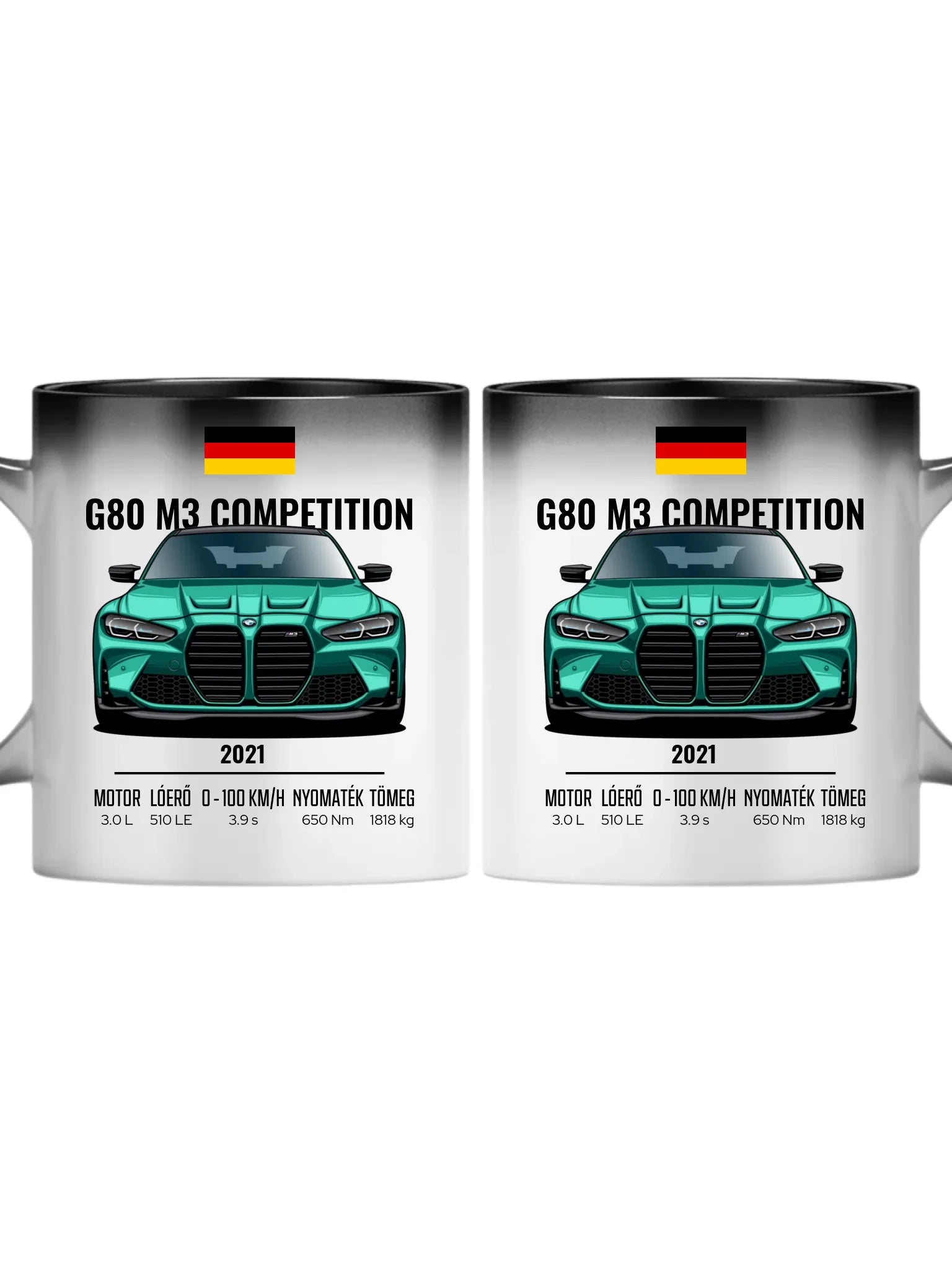Autó illusztráció - G80 M3 Competition 74. - Egyedi személyre szabható bögre