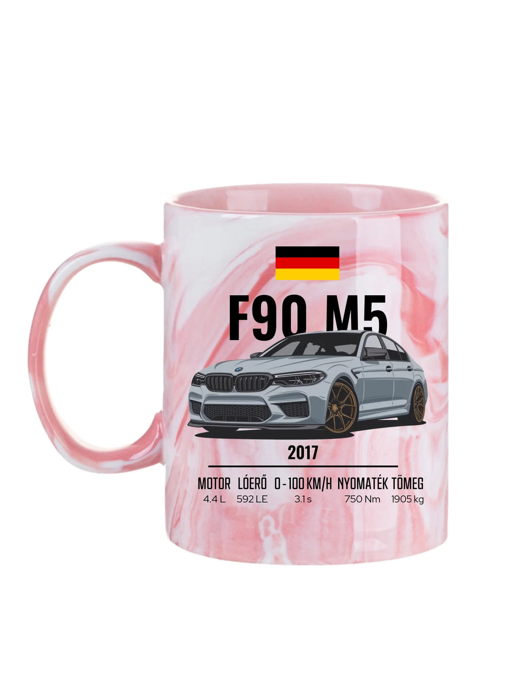 Autó illusztráció - F90 M5 78. - Egyedi személyre szabható bögre