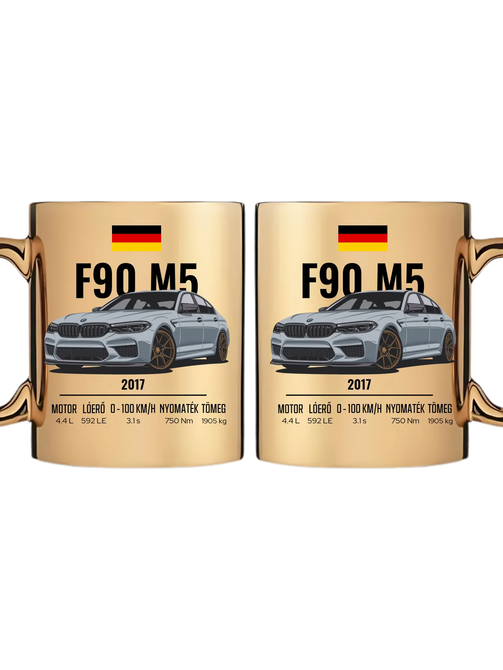 Autó illusztráció - F90 M5 78. - Egyedi személyre szabható bögre