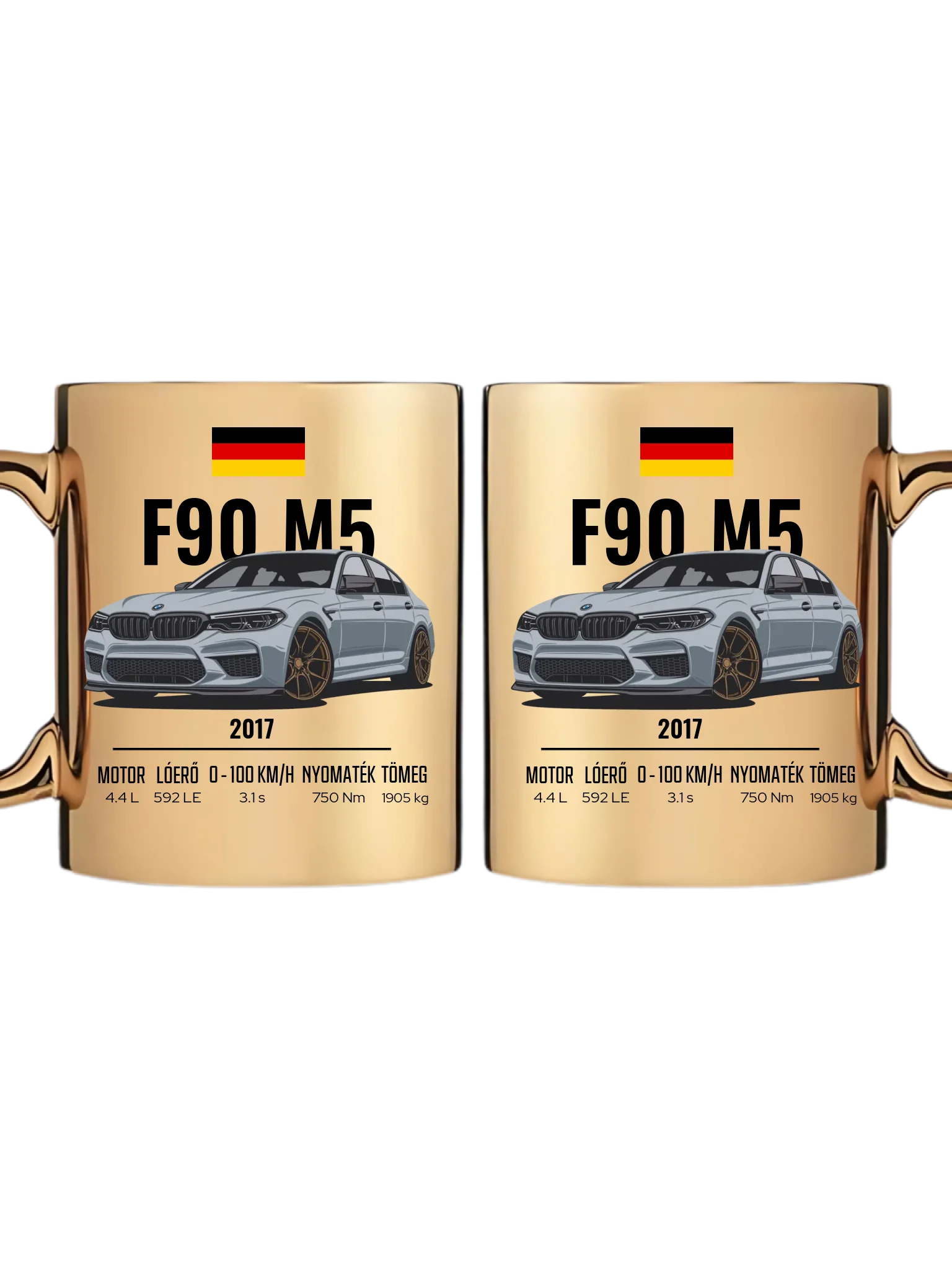 Autó illusztráció - F90 M5 78. - Egyedi személyre szabható bögre