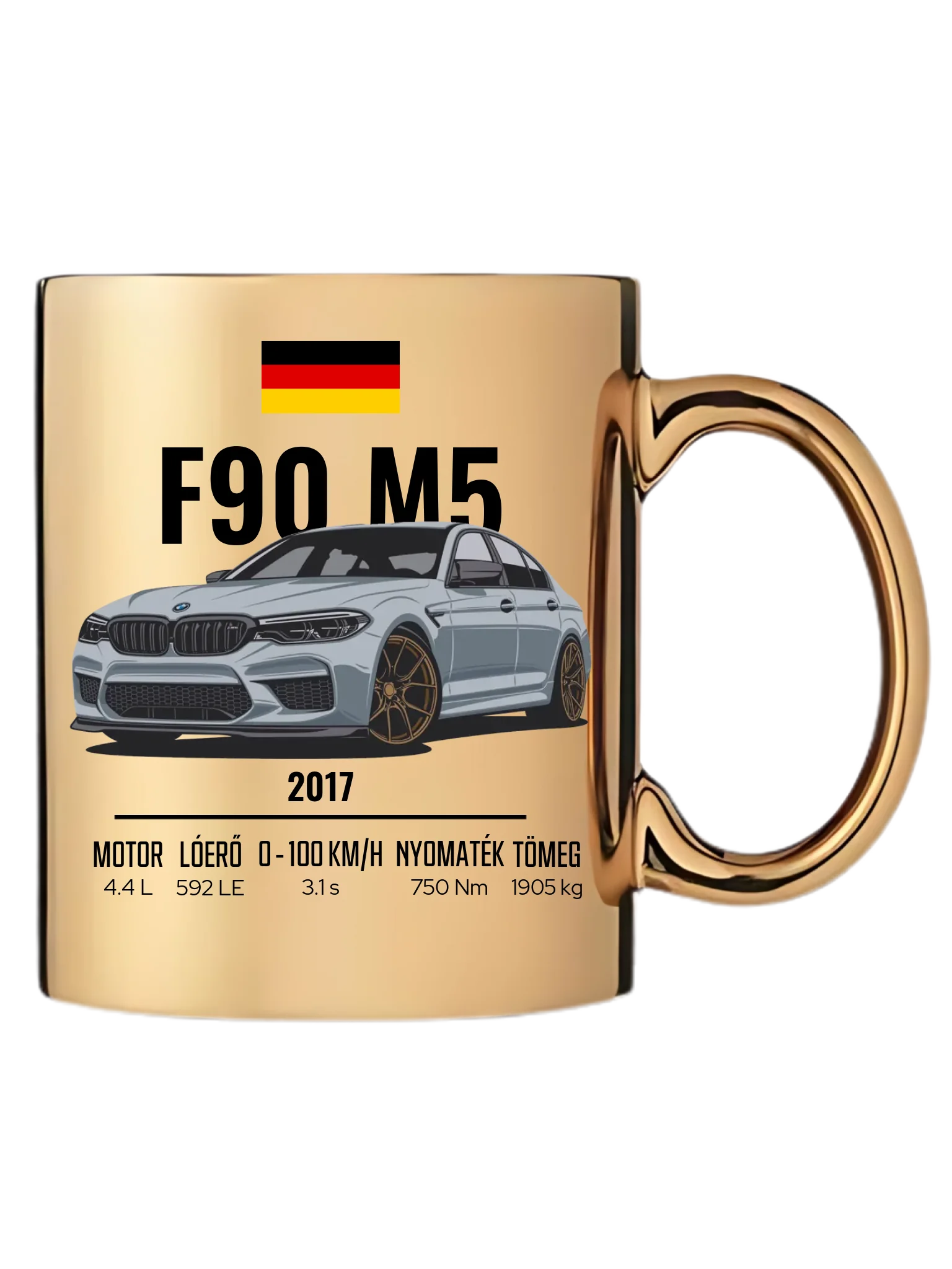 Autó illusztráció - F90 M5 78. - Egyedi személyre szabható bögre