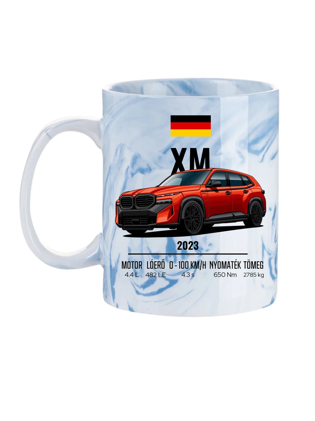 Autó illusztráció - XM 79. - Egyedi személyre szabható bögre