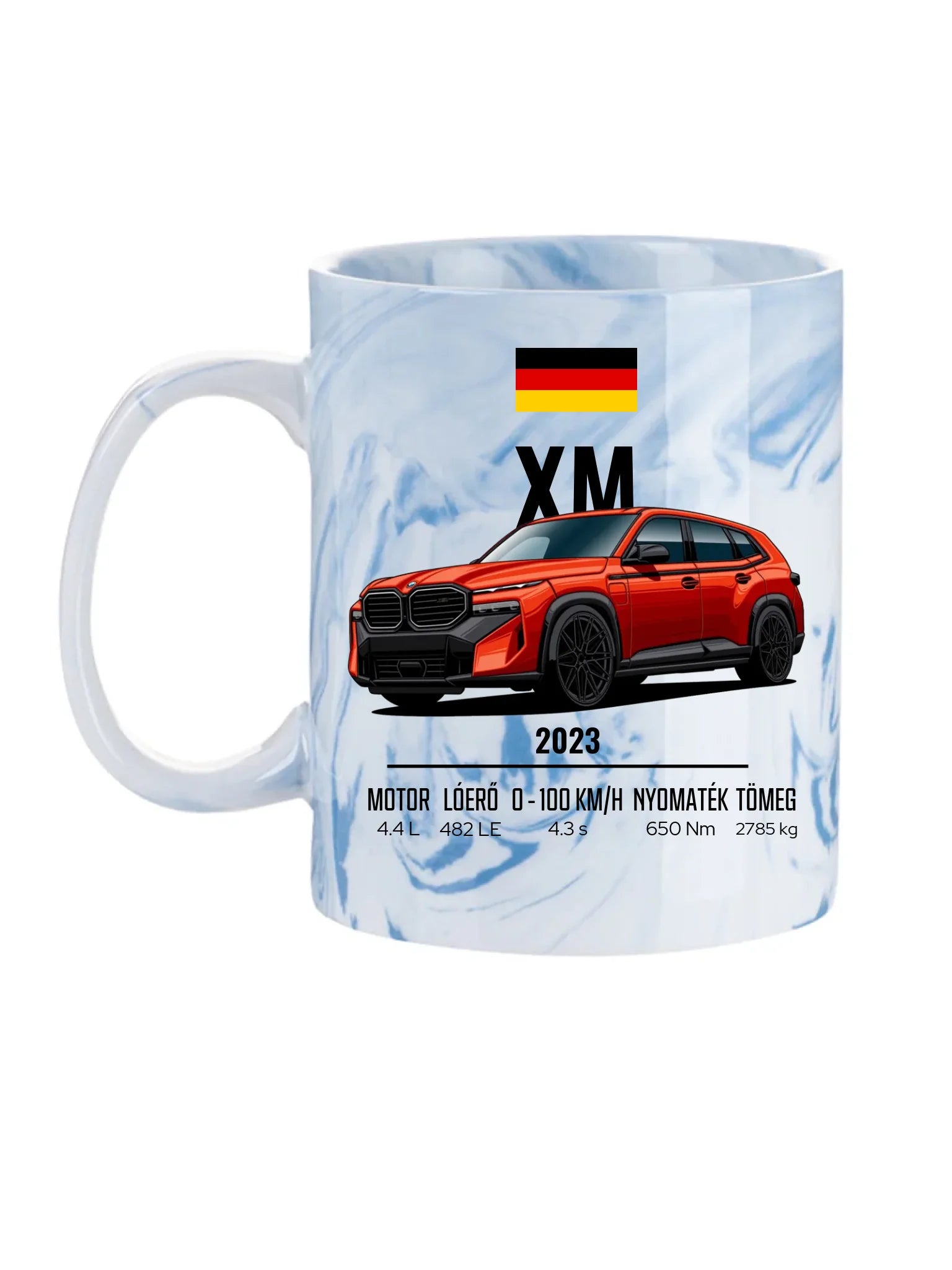 Autó illusztráció - XM 79. - Egyedi személyre szabható bögre