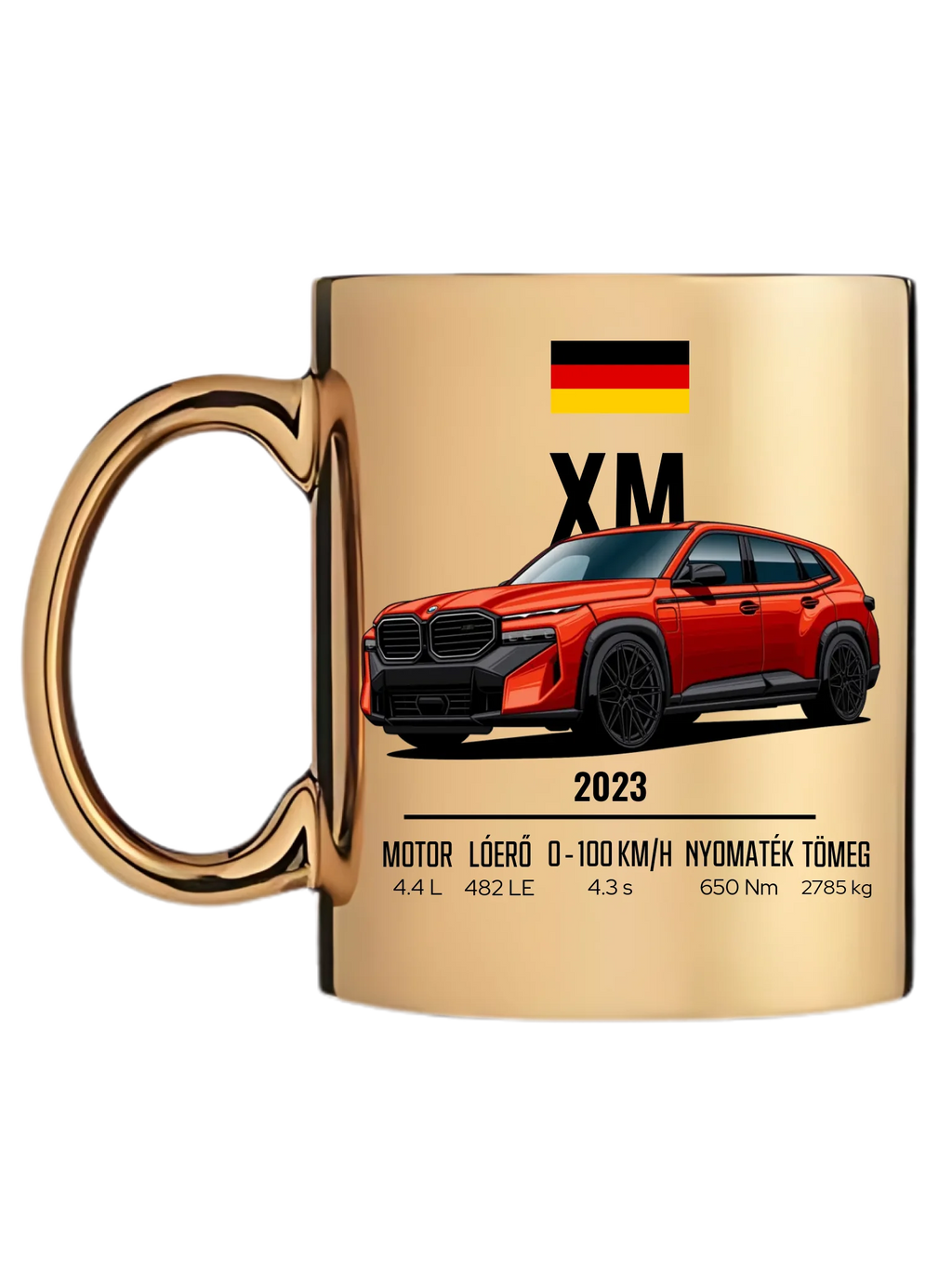 Autó illusztráció - XM 79. - Egyedi személyre szabható bögre