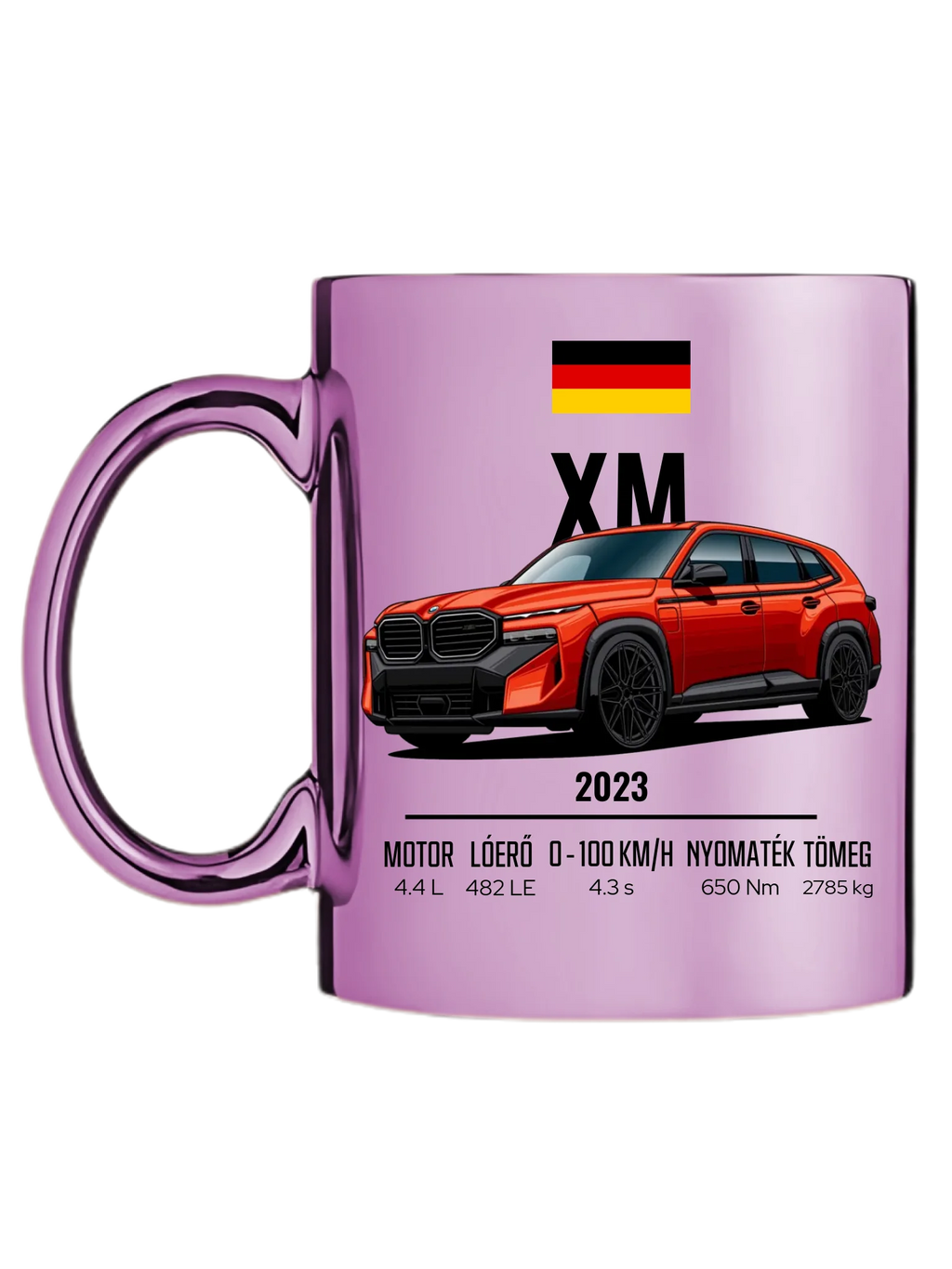 Autó illusztráció - XM 79. - Egyedi személyre szabható bögre