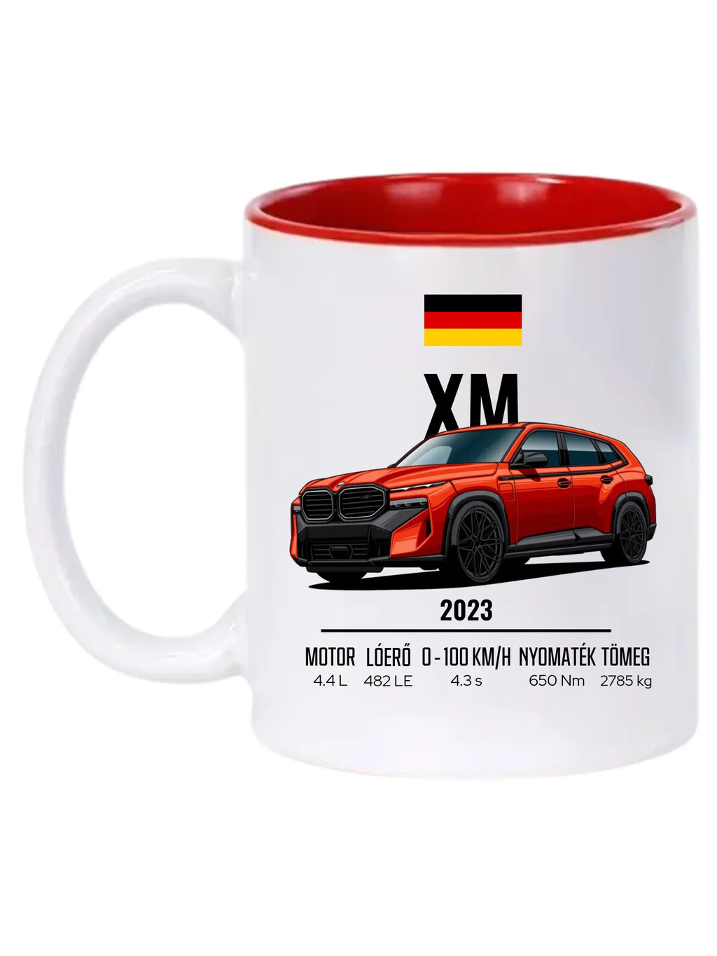 Autó illusztráció - XM 79. - Egyedi személyre szabható bögre