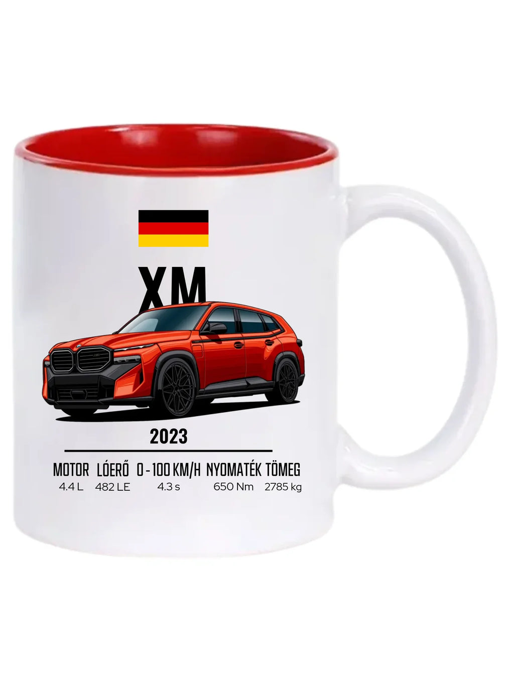 Autó illusztráció - XM 79. - Egyedi személyre szabható bögre
