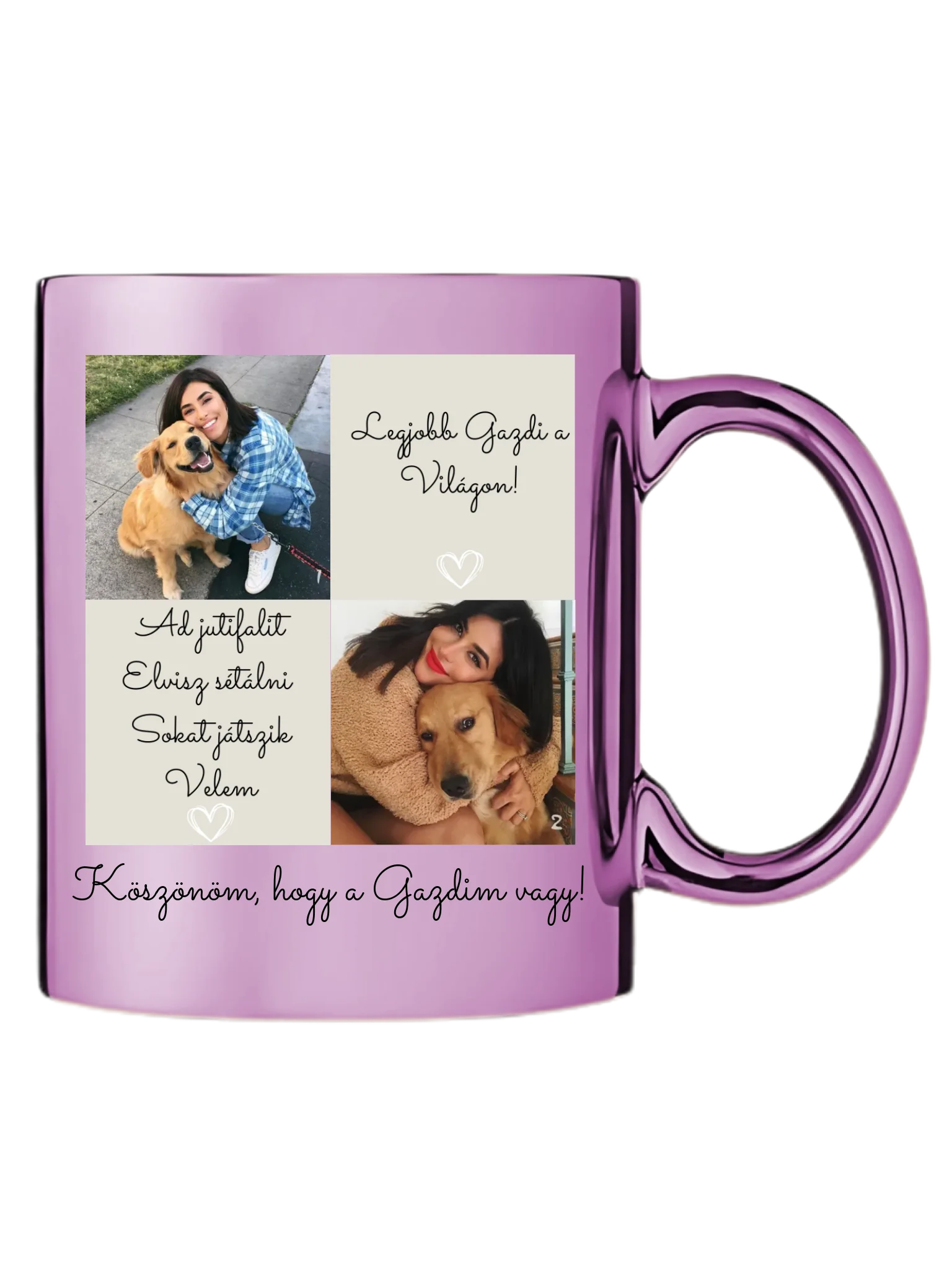 Kutya gazdi 1. - 2 fénykép - Saját fényképes bögre