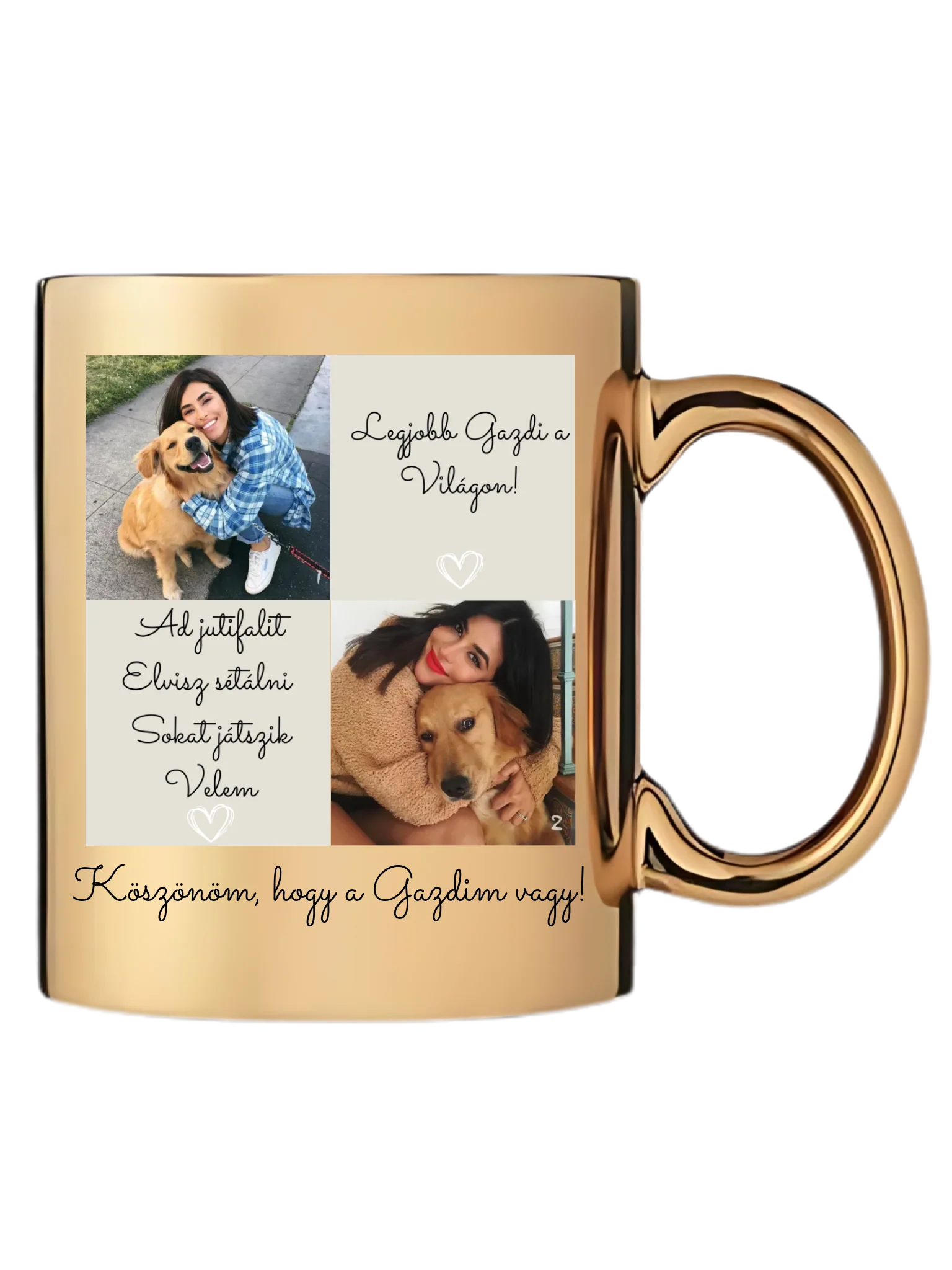 Kutya gazdi 1. - 2 fénykép - Saját fényképes bögre