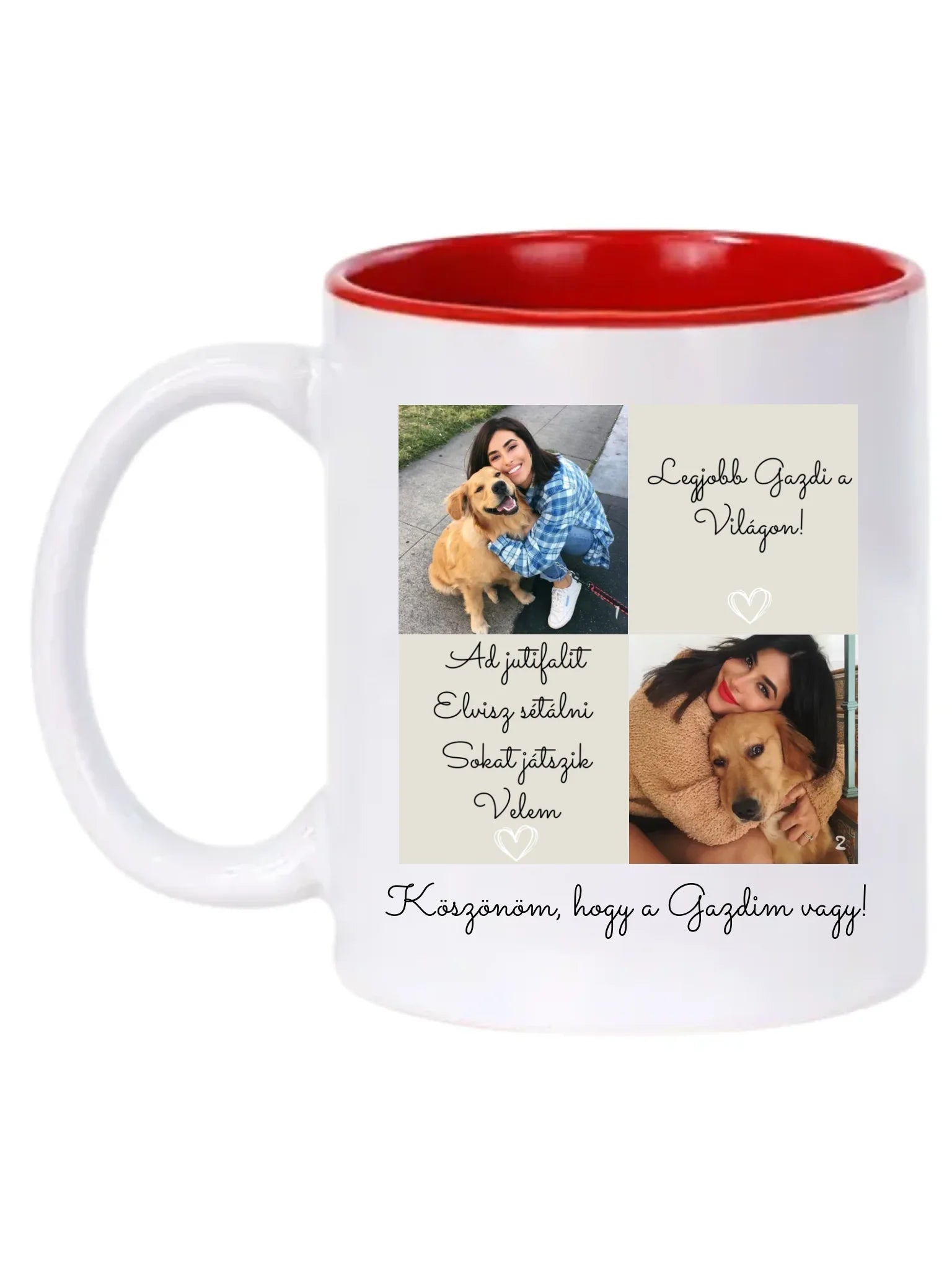 Kutya gazdi 1. - 2 fénykép - Saját fényképes bögre