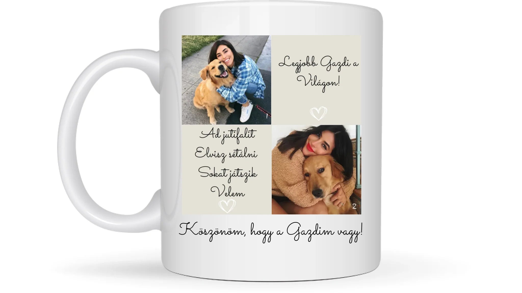 Kutya gazdi 1. - 2 fénykép - Saját fényképes bögre