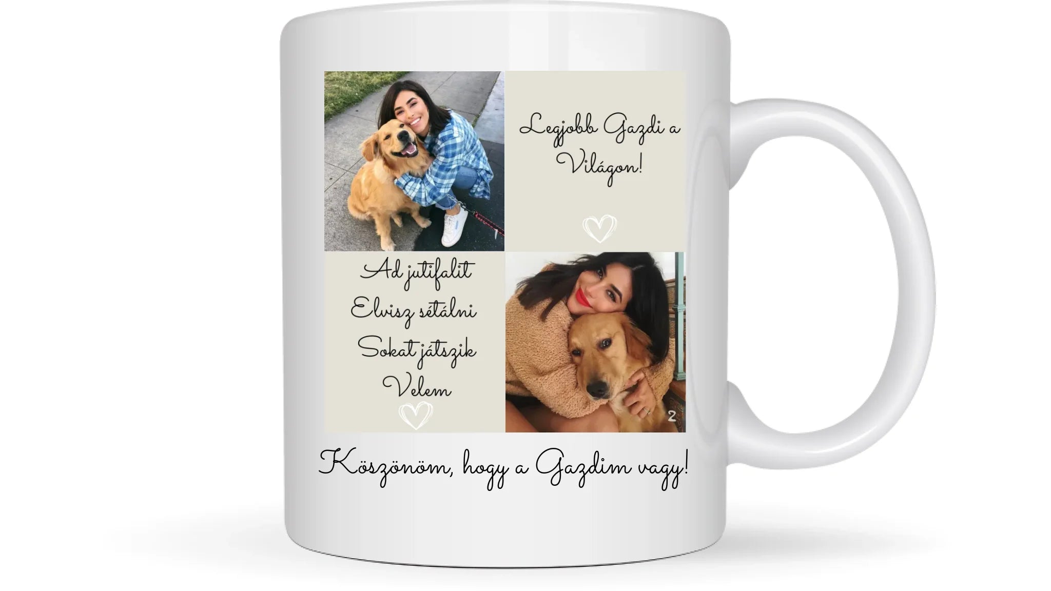 Kutya gazdi 1. - 2 fénykép - Saját fényképes bögre