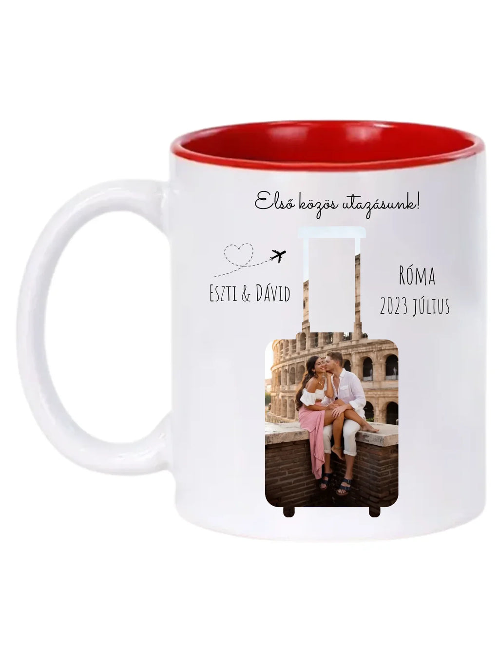 Első közös utazásunk 1. - 1 fénykép - Saját fényképes bögre