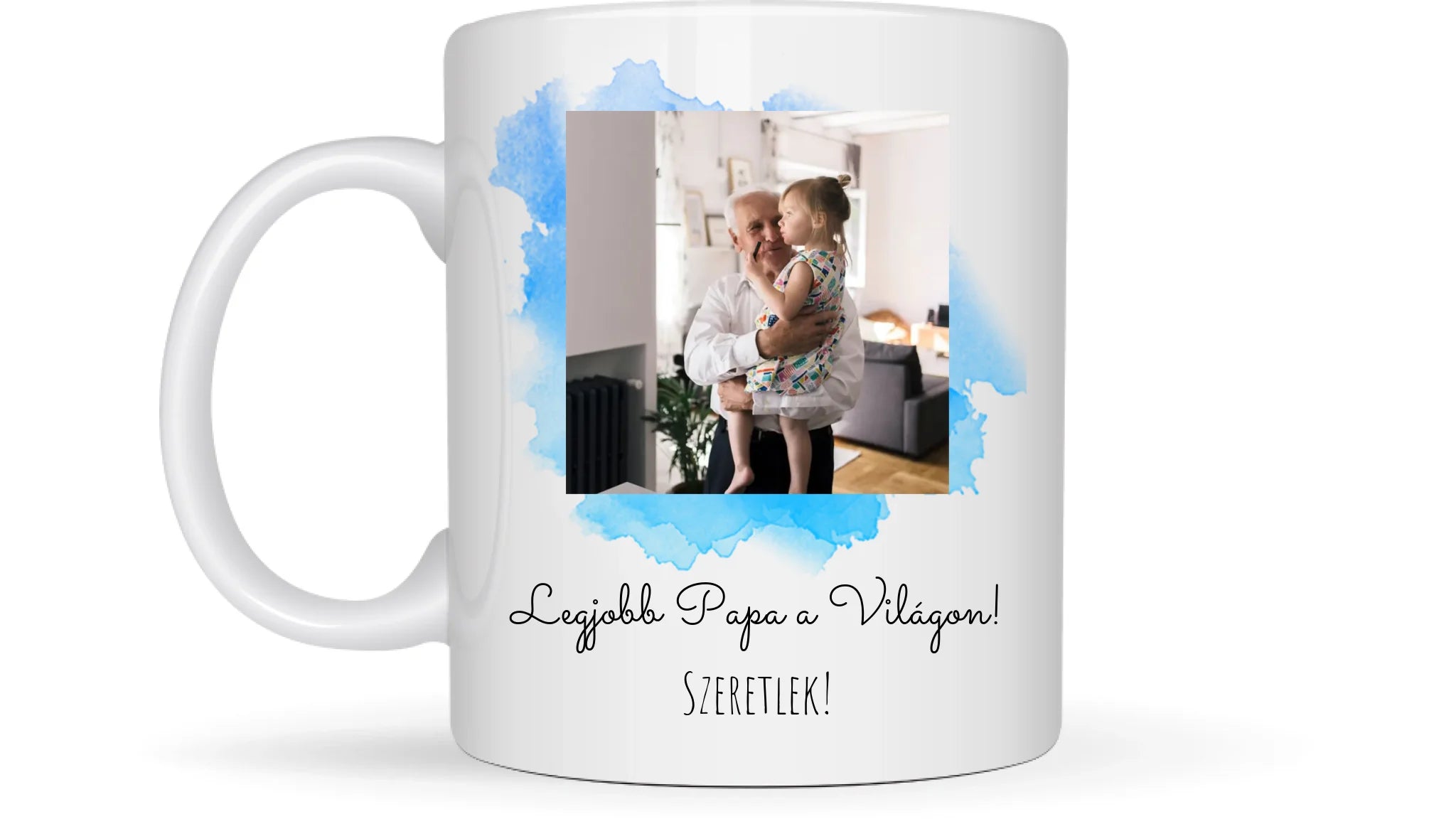 Legjobb Papa a világon 1. - 1 fénykép - Saját fényképes bögre