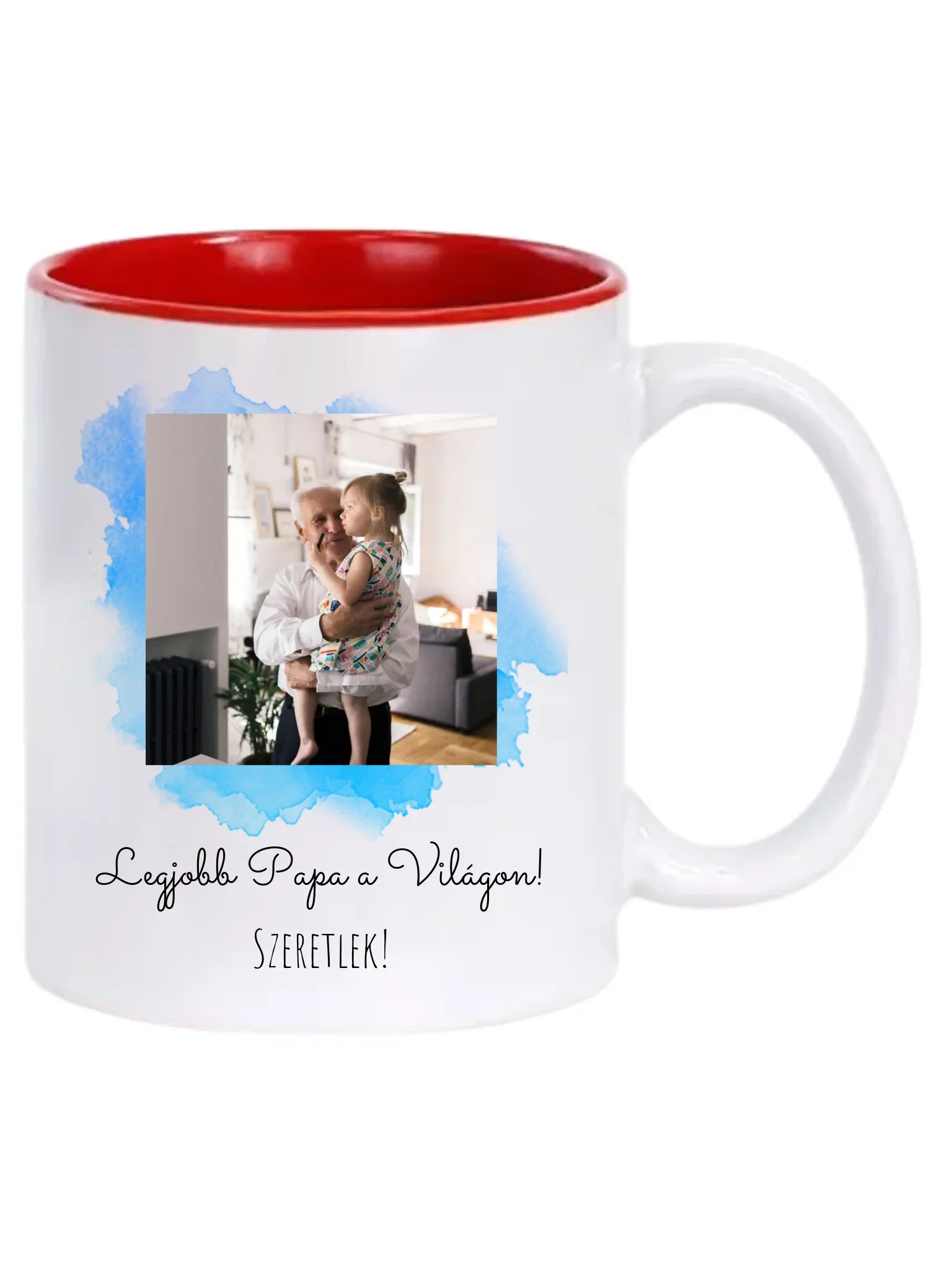Legjobb Papa a világon 1. - 1 fénykép - Saját fényképes bögre