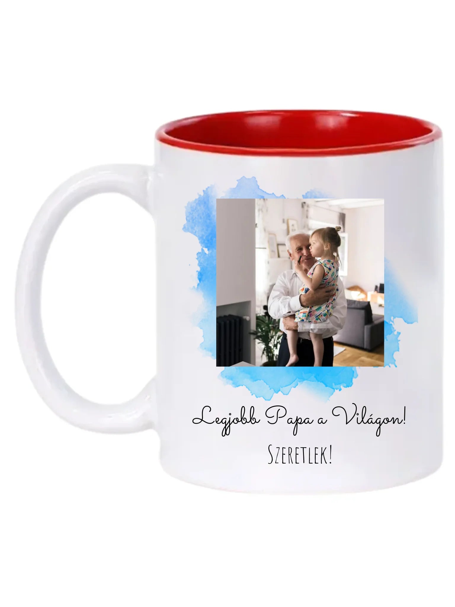 Legjobb Papa a világon 1. - 1 fénykép - Saját fényképes bögre