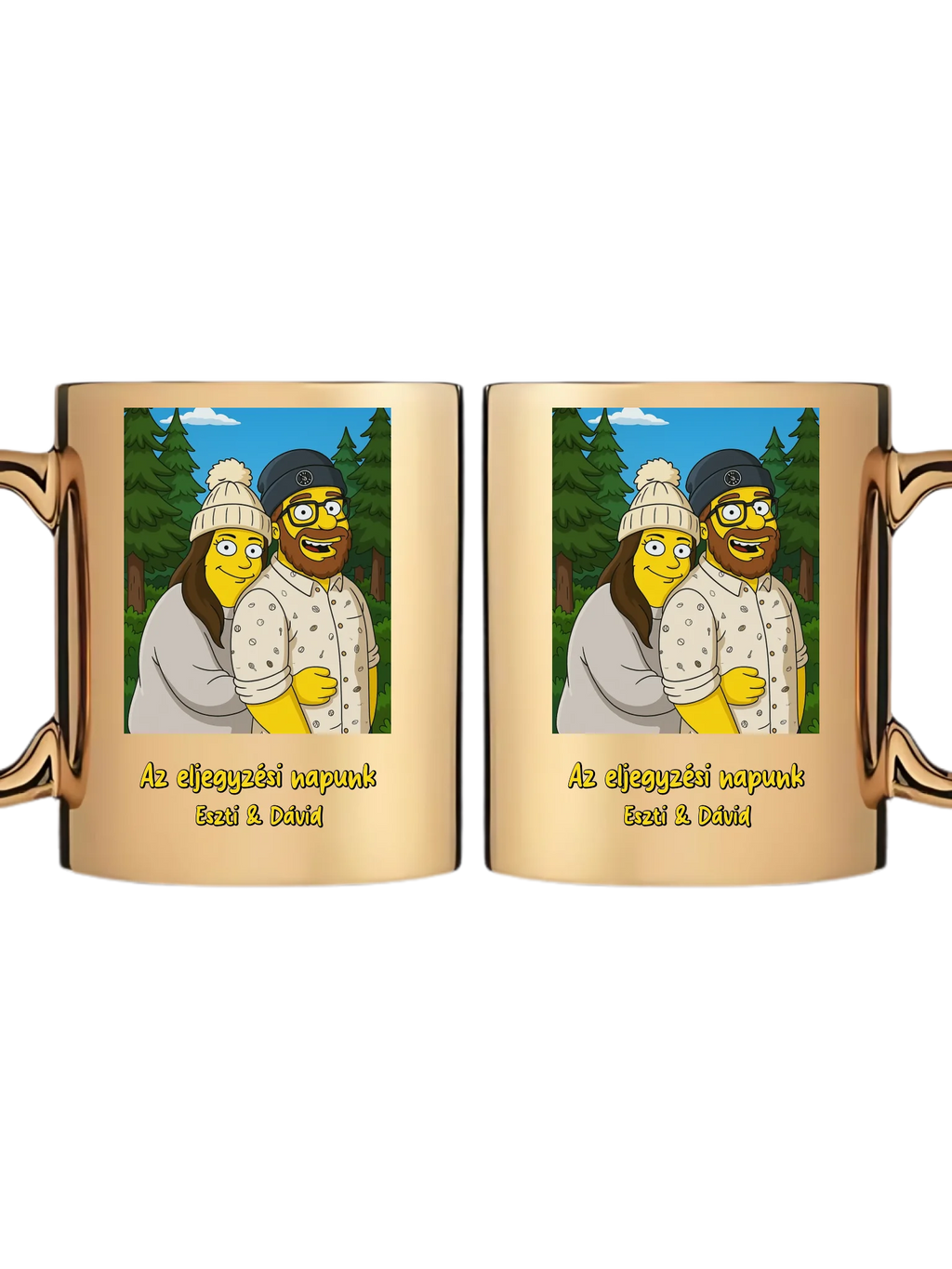 Arany metál bögre