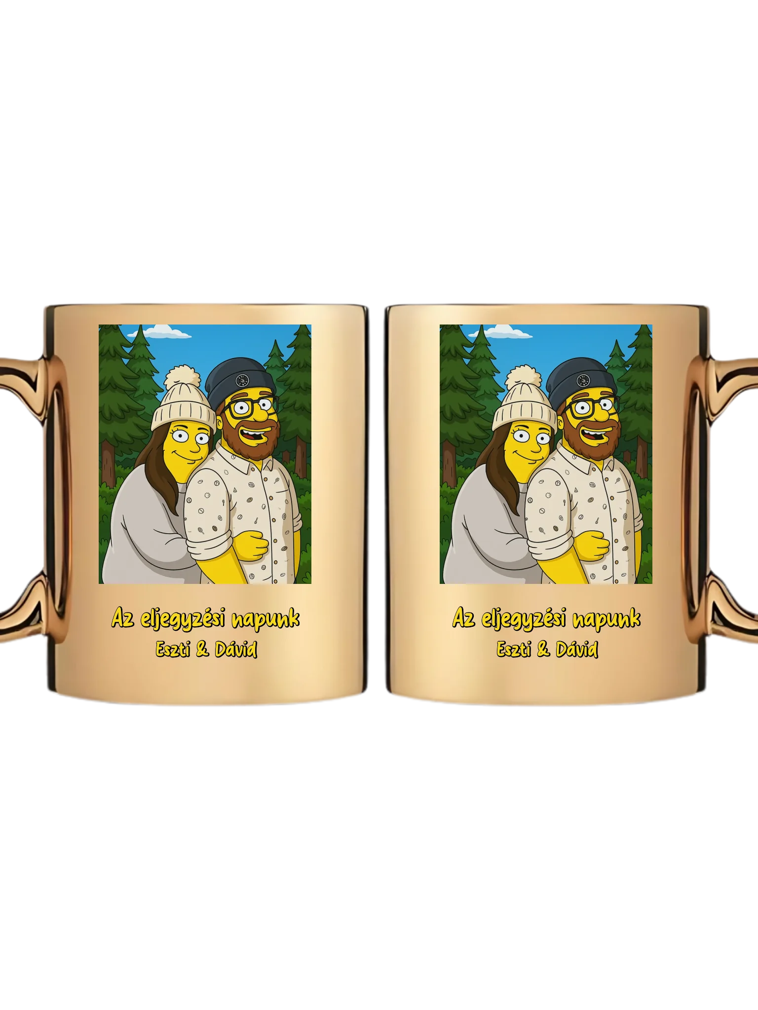 Arany metál bögre