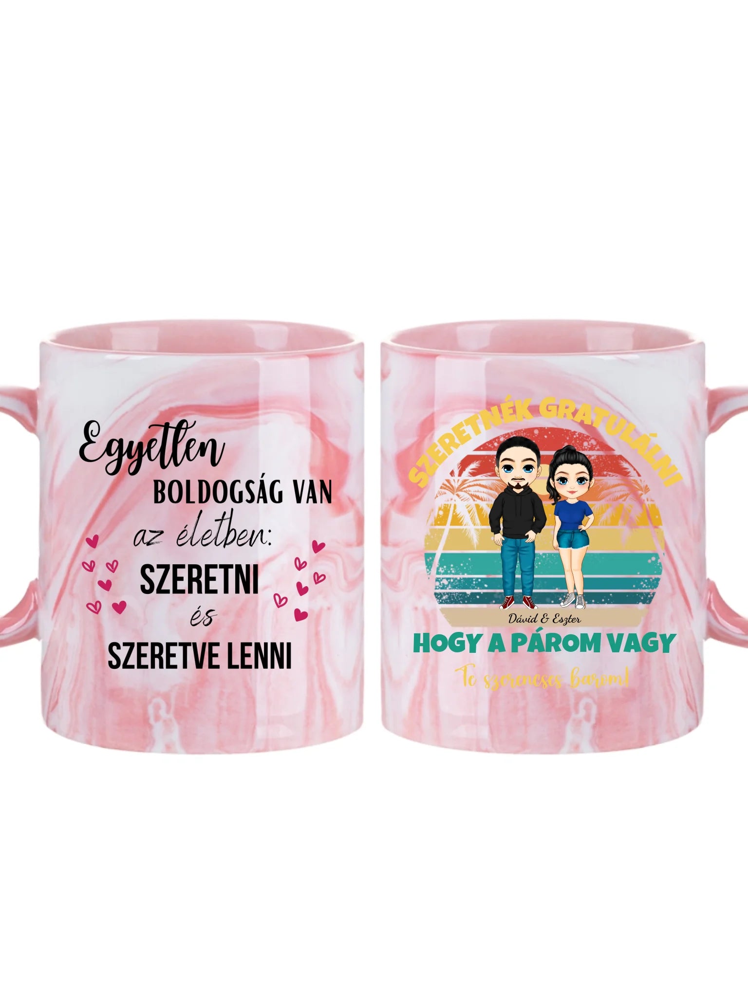 Szerencsés barom - Ajándék pároknak - Személyre szabható bögre