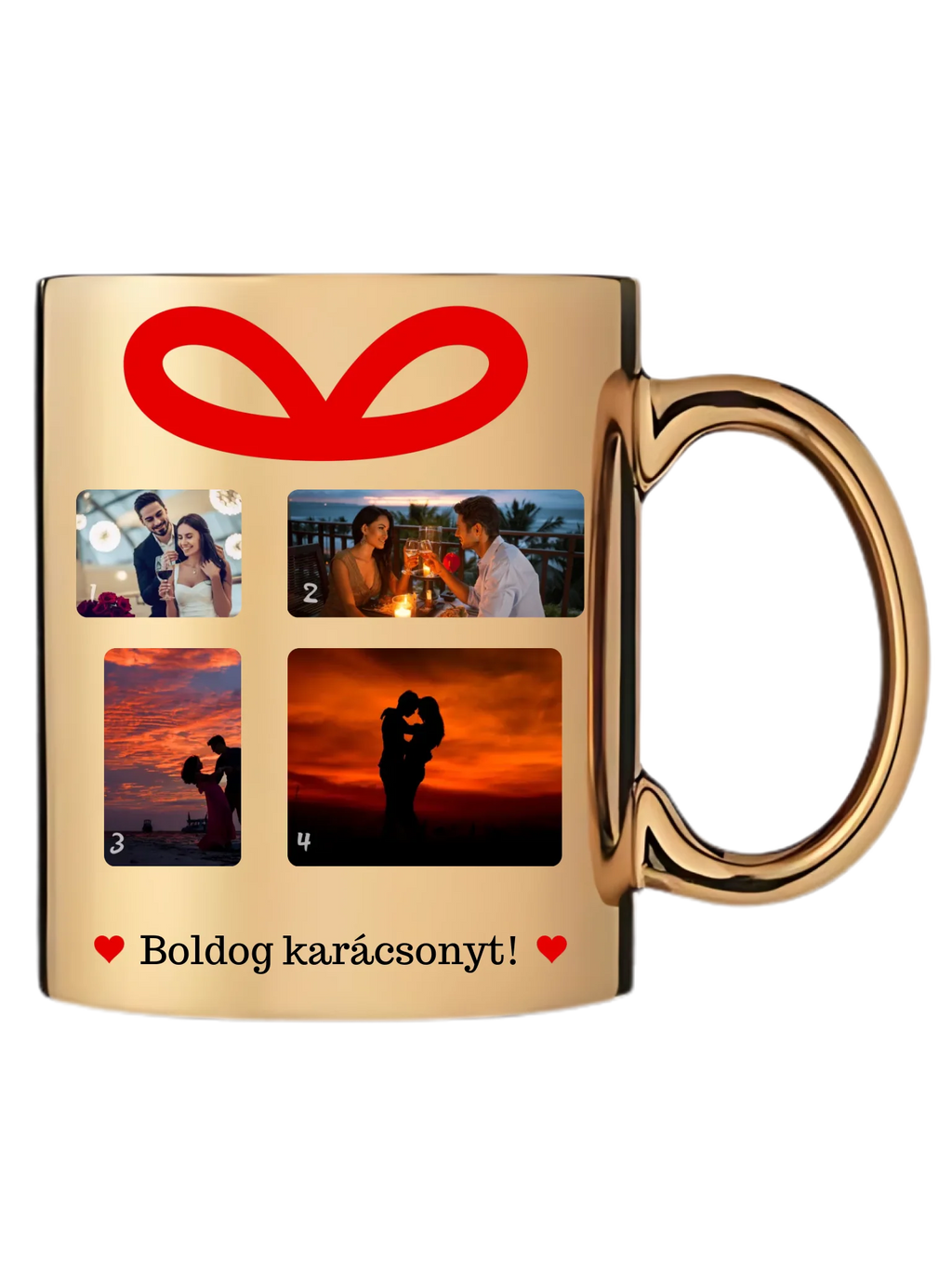 Karácsonyi ajándék fotókollázs - Ajándék Karácsonyra - Fényképes bögre