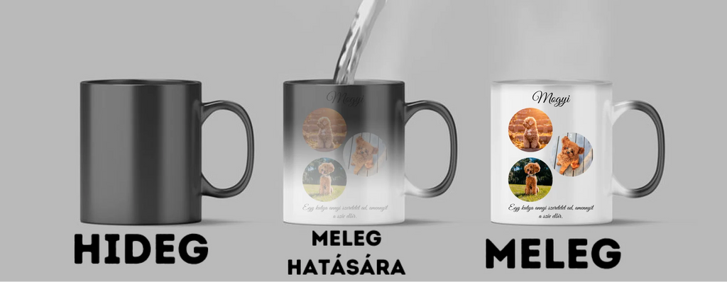 Egy kutya fotókollázs - Ajándék Kutya gazdinak - Fényképes bögre