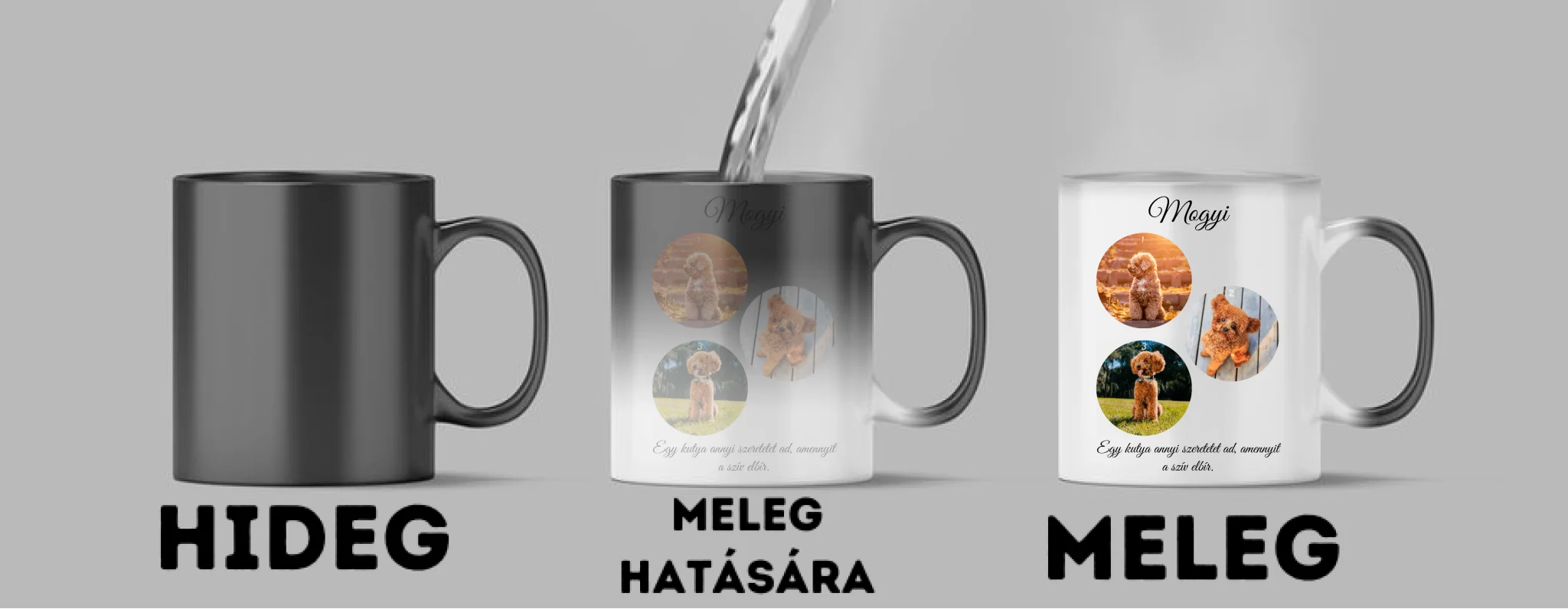 Egy kutya fotókollázs - Ajándék Kutya gazdinak - Fényképes bögre