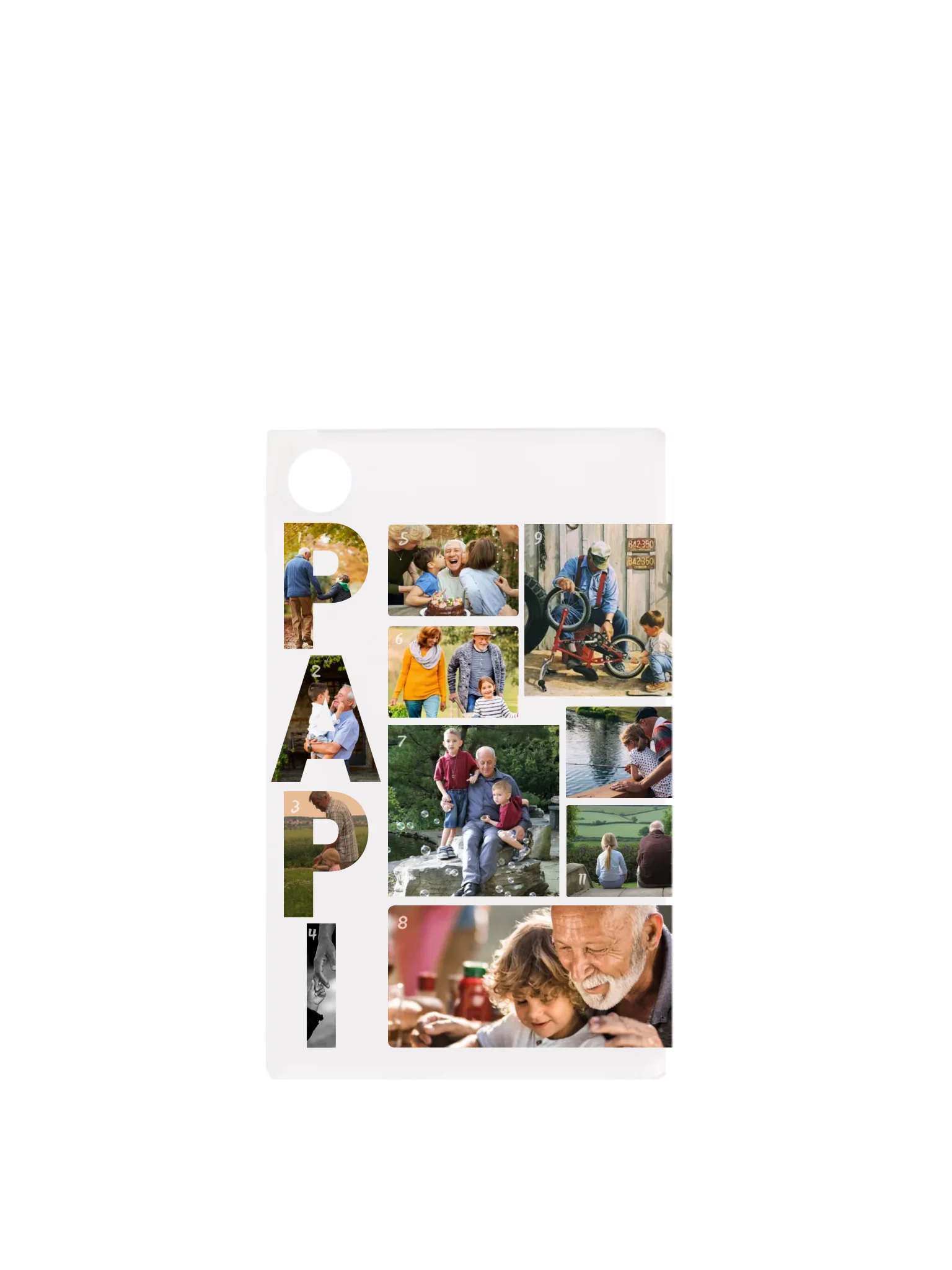 Papi 1. - 11 fénykép - Saját fényképes kulcstartó
