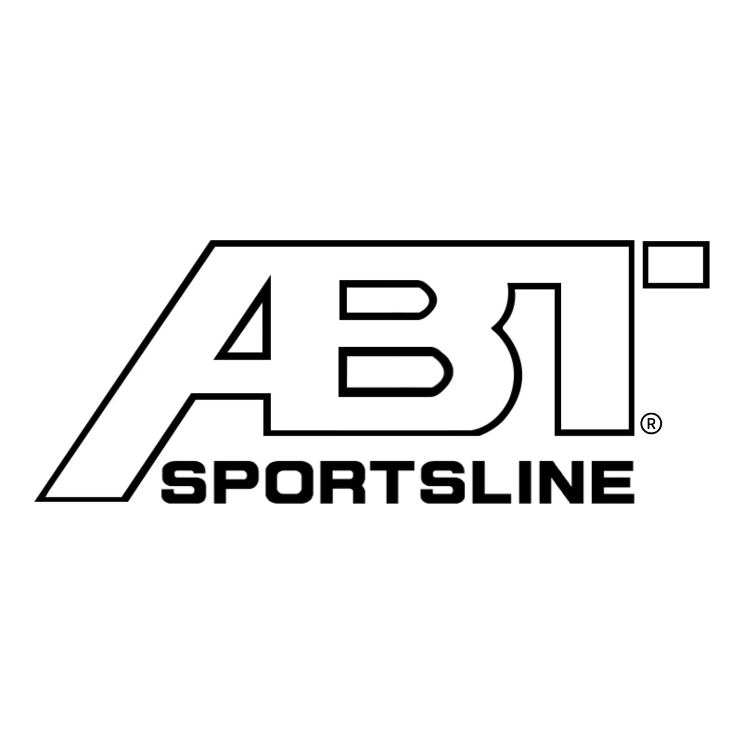 ABT Sportsline matrica főkép, fekete színben, fehér alapon.