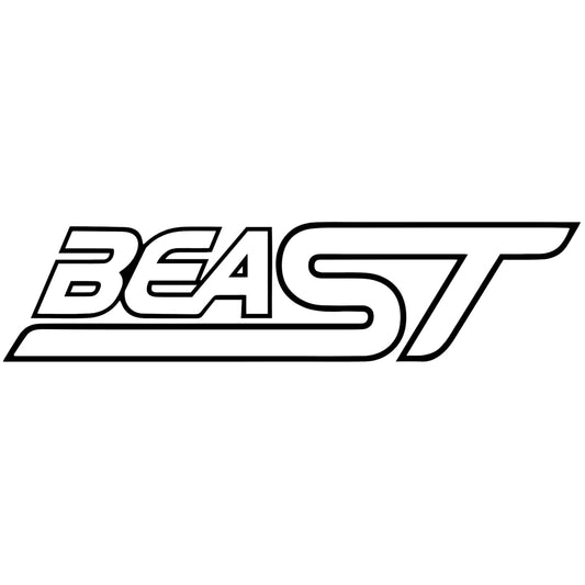 Beast matrica főkép, fekete színben, fehér alapon.