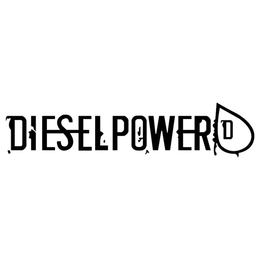 Diesel Power matrica főkép, fekete színben, fehér alapon.