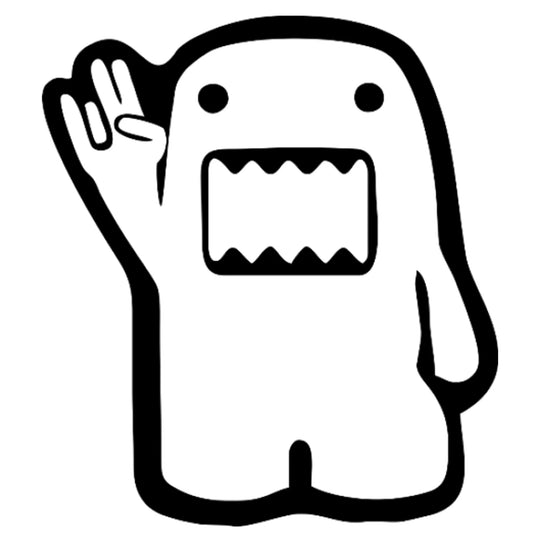 Domo JDM The shocker matrica főkép, fekete színben, fehér alapon.