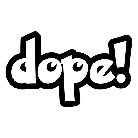 Dope matrica főkép, fekete színben, fehér alapon.