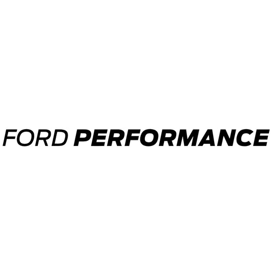 Ford Performance matrica főkép, fekete színben, fehér alapon.