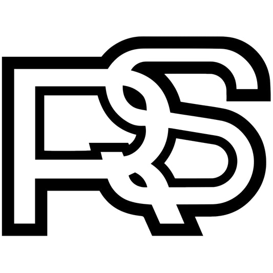 Ford RS Retro matrica főkép, fekete színben, fehér alapon.