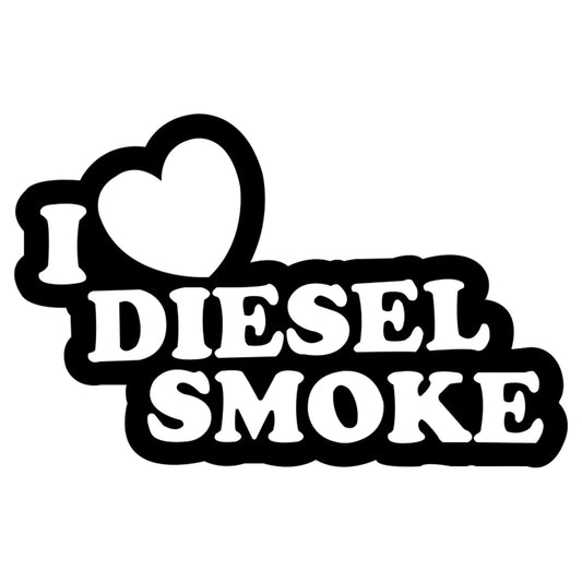 I love diesel smoke matrica főkép, fekete színben, fehér alapon.