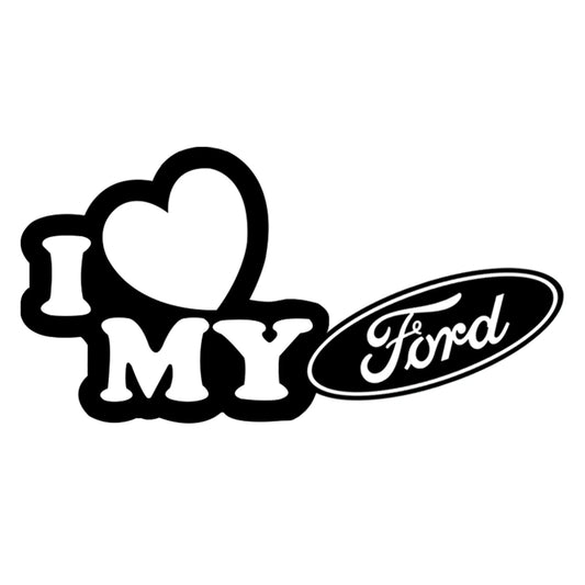 I love my Ford matrica főkép, fekete színben, fehér alapon.