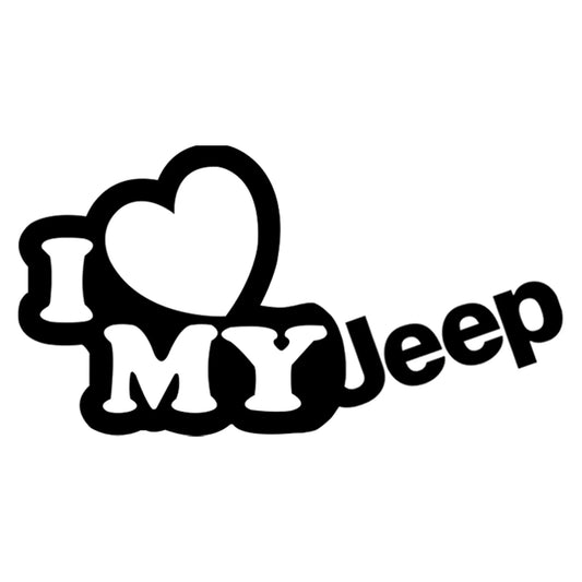 I love my Jeep matrica főkép, fekete színben, fehér alapon.