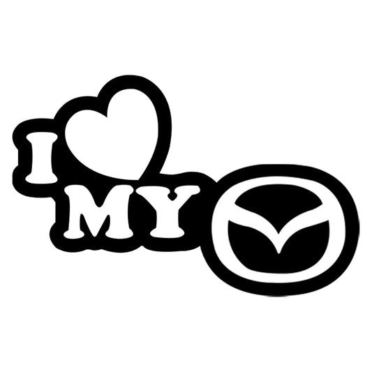 I love my Mazda matrica főkép, fekete színben, fehér alapon.