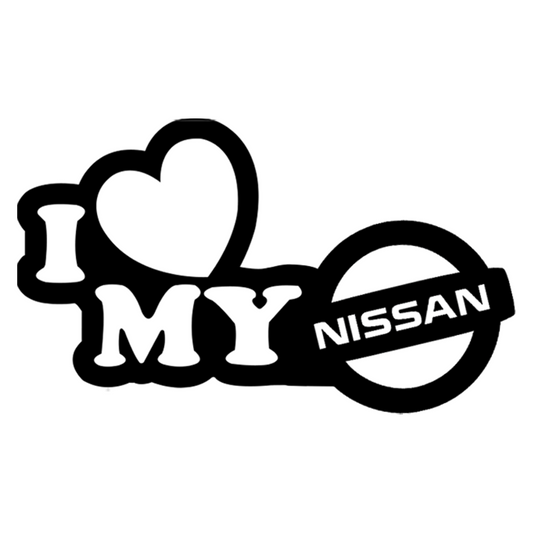 I love my Nissan matrica főkép, fekete színben, fehér alapon.