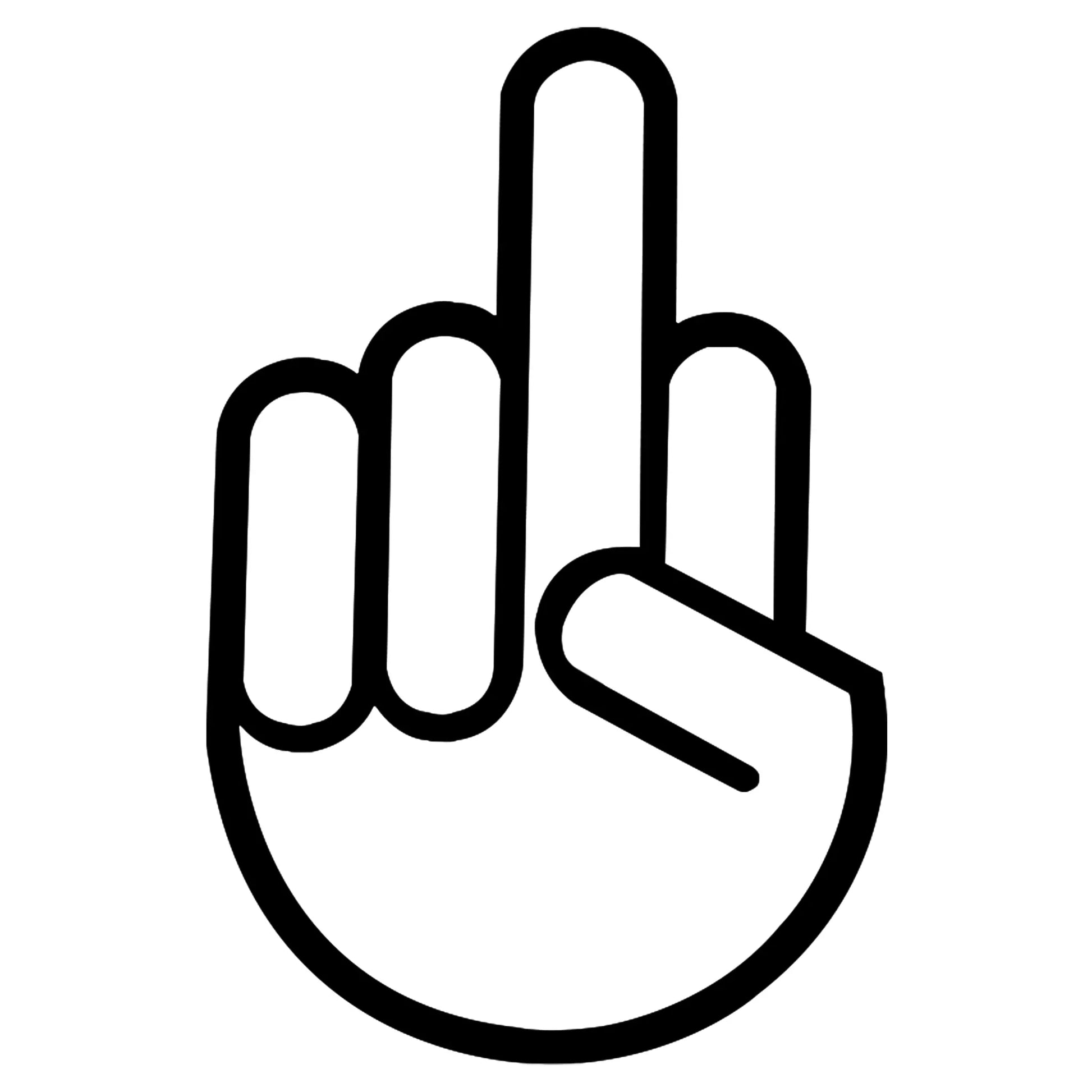 JDM The Shocker bemutató ujj matrica főkép, fekete színben, fehér alapon.