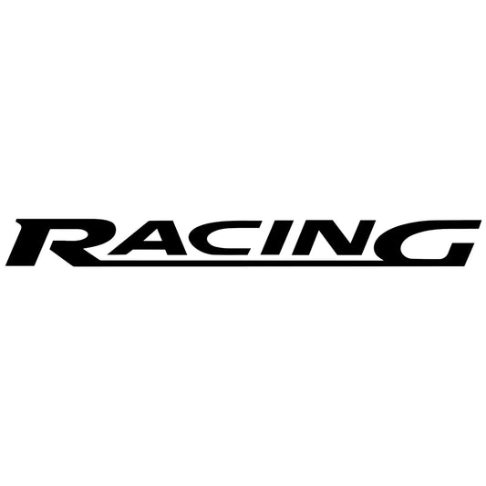 Racing 2 matrica főkép, fekete színben, fehér alapon.