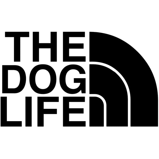 The Dog Life matrica főkép, fekete színben, fehér alapon.